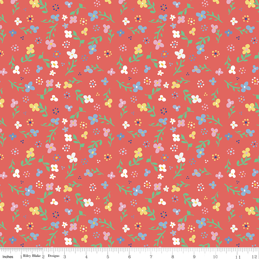 Always in Season | Small Floral Sky by American Jane for Riley Blake | C15101-RED