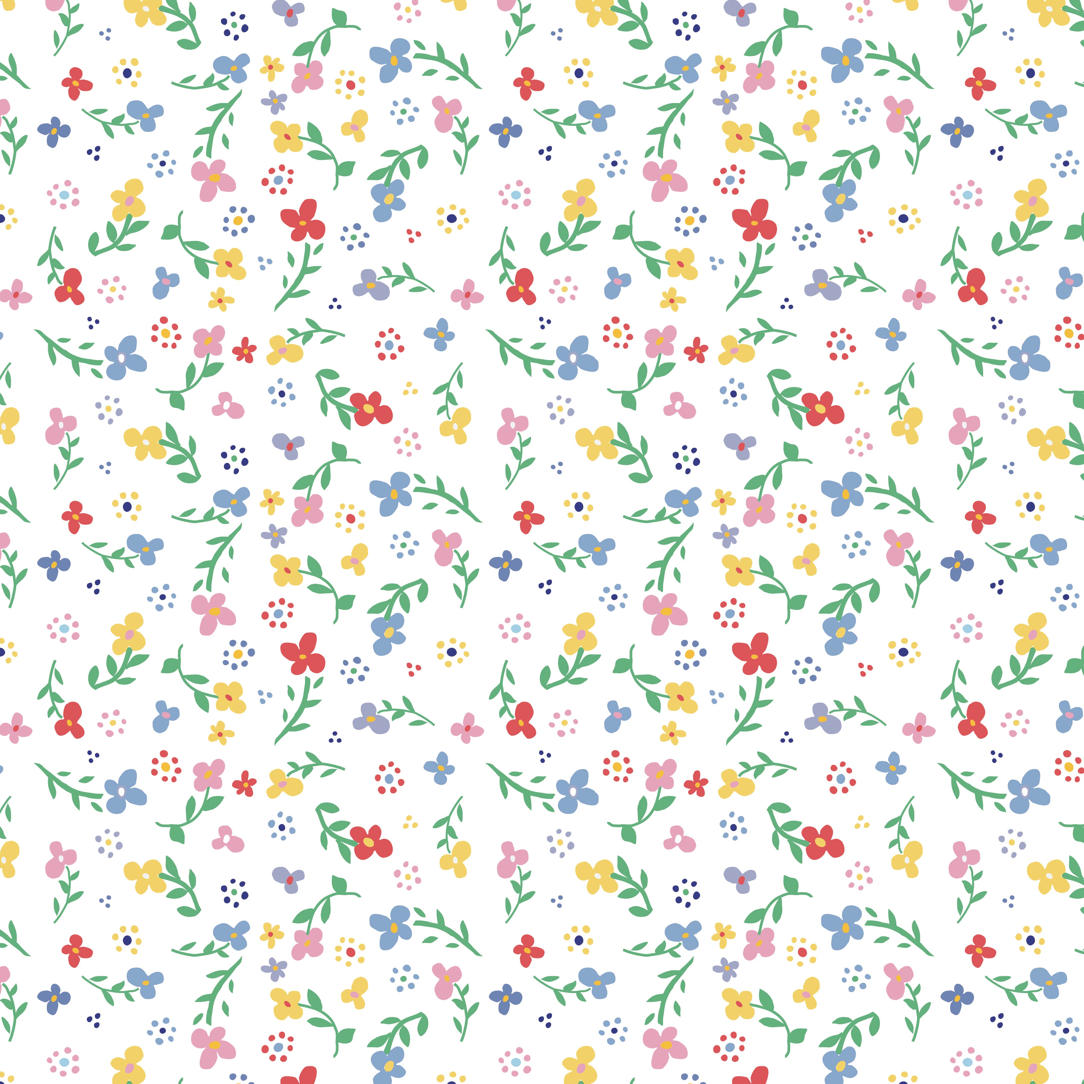 Always in Season | Small Floral White by American Jane for Riley Blake | C15101-WHITE