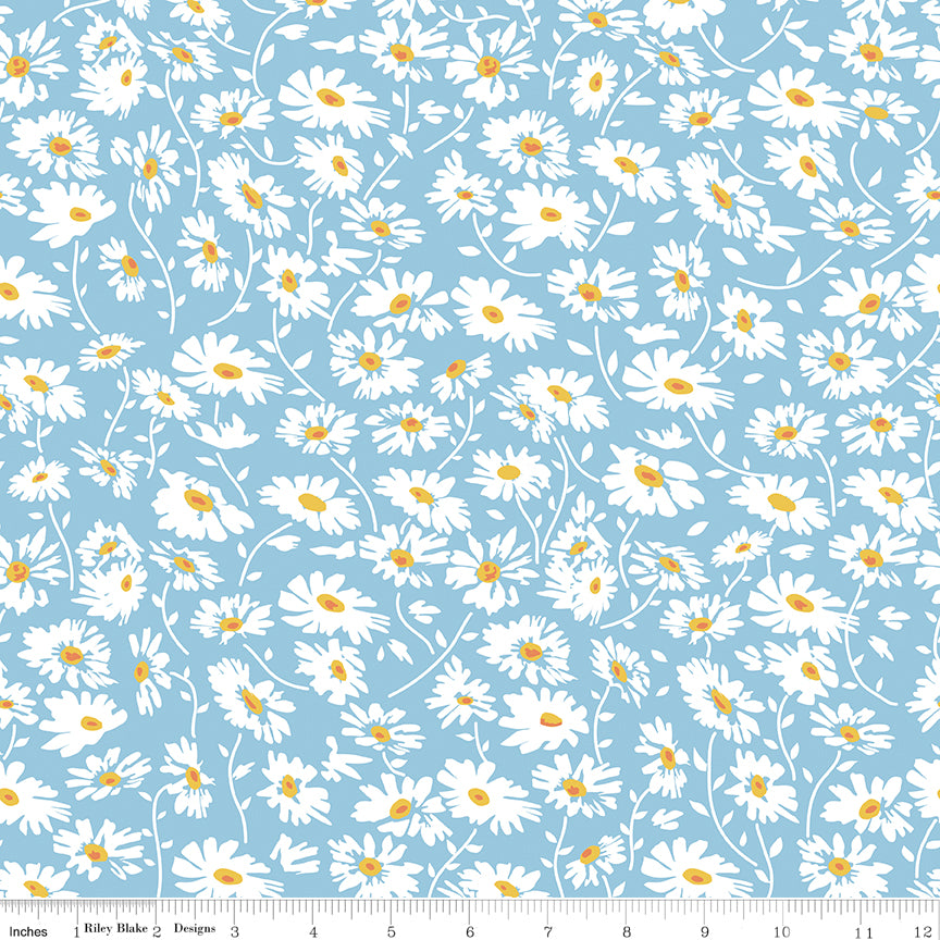 Always in Season | Daisy Sky by American Jane for Riley Blake | C15104-SKY