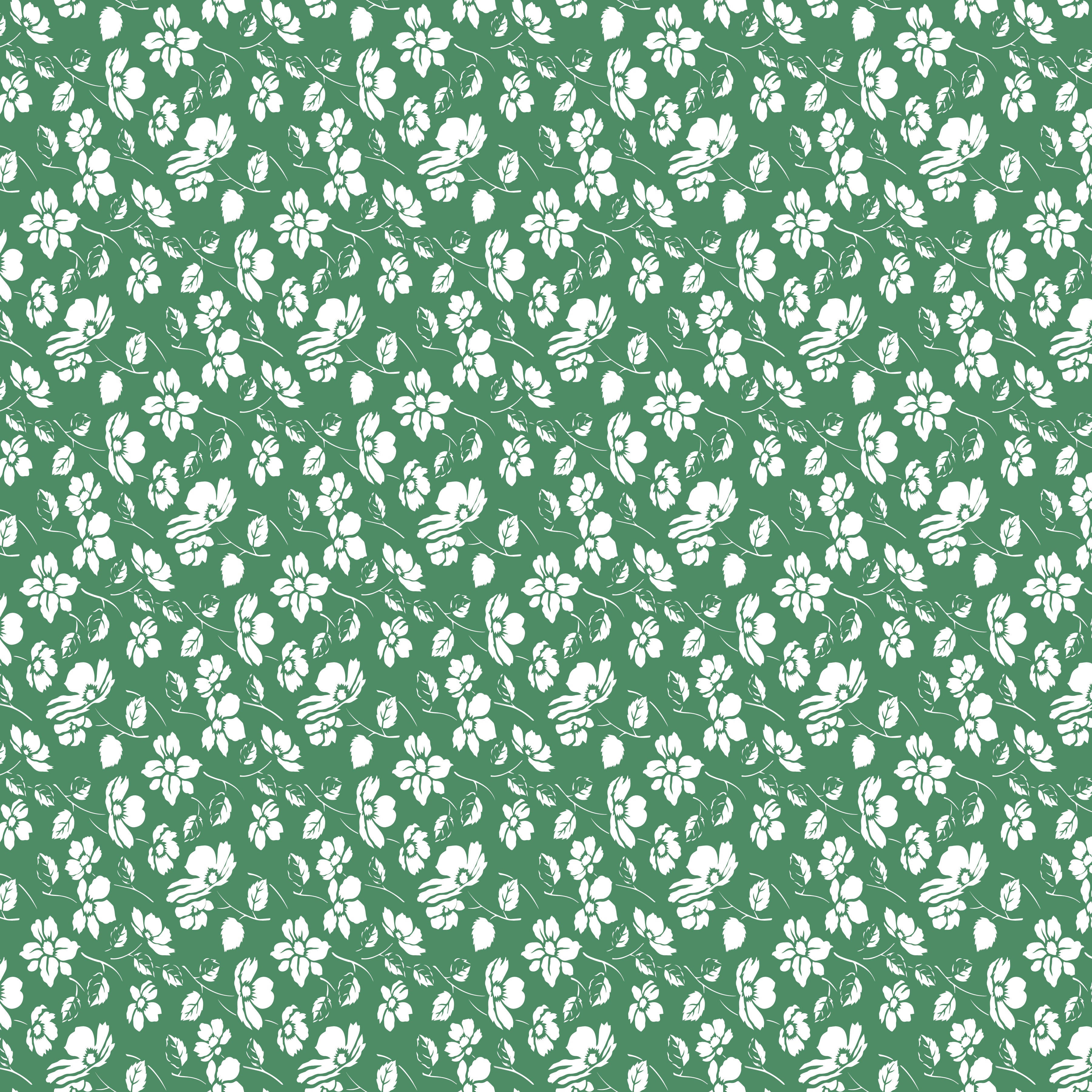 Always in Season | Mono Floral Green by American Jane for Riley Blake | C15105-GREEN