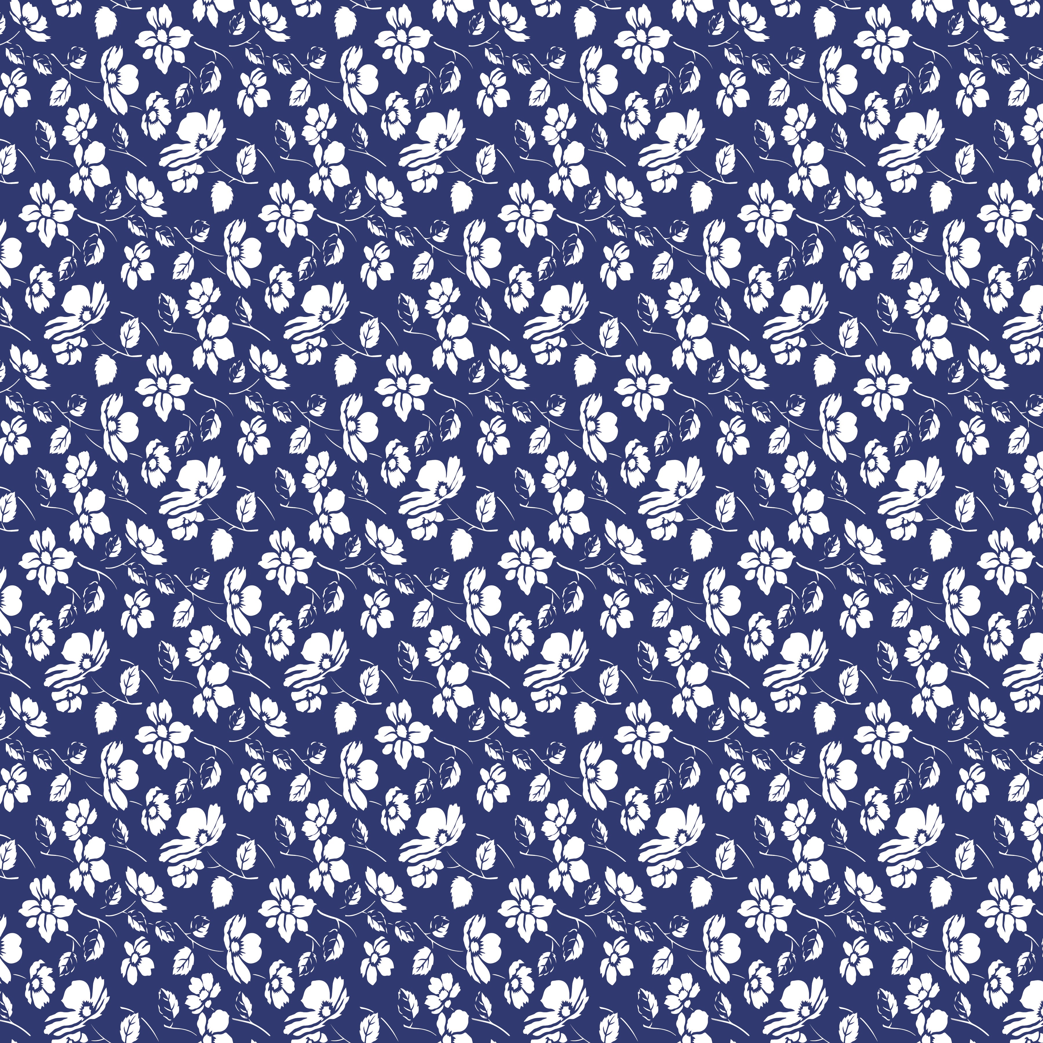 Always in Season | Mono Floral Navy by American Jane for Riley Blake | C15105-NAVY