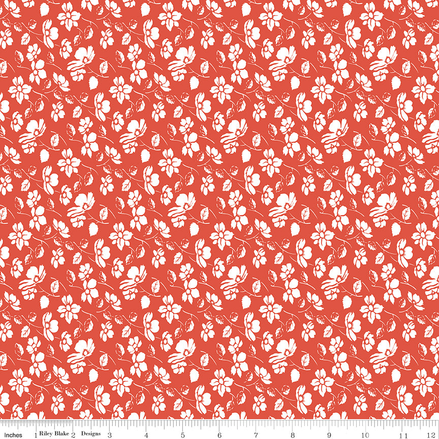 Always in Season | Mono Floral Red by American Jane for Riley Blake | C15105-RED