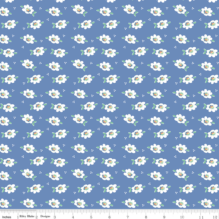 Always in Season | Lazy Daisy Blueberry by American Jane for Riley Blake | C15107-BLUEBERRY