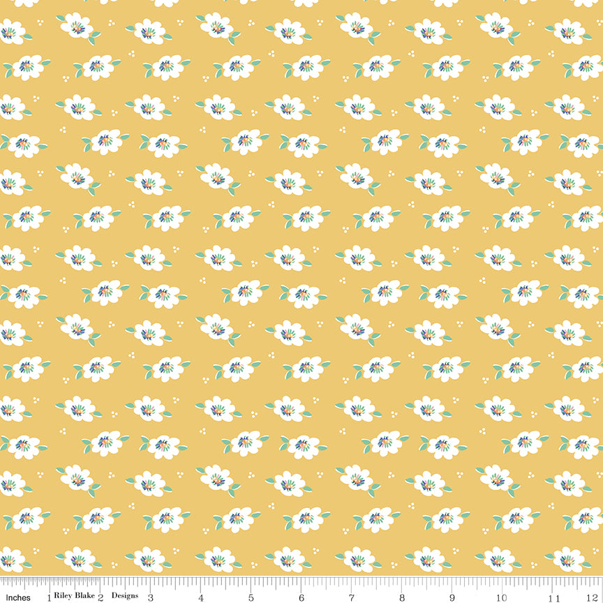 Always in Season | Lazy Daisy Yellow by American Jane for Riley Blake | C15107-YELLOW