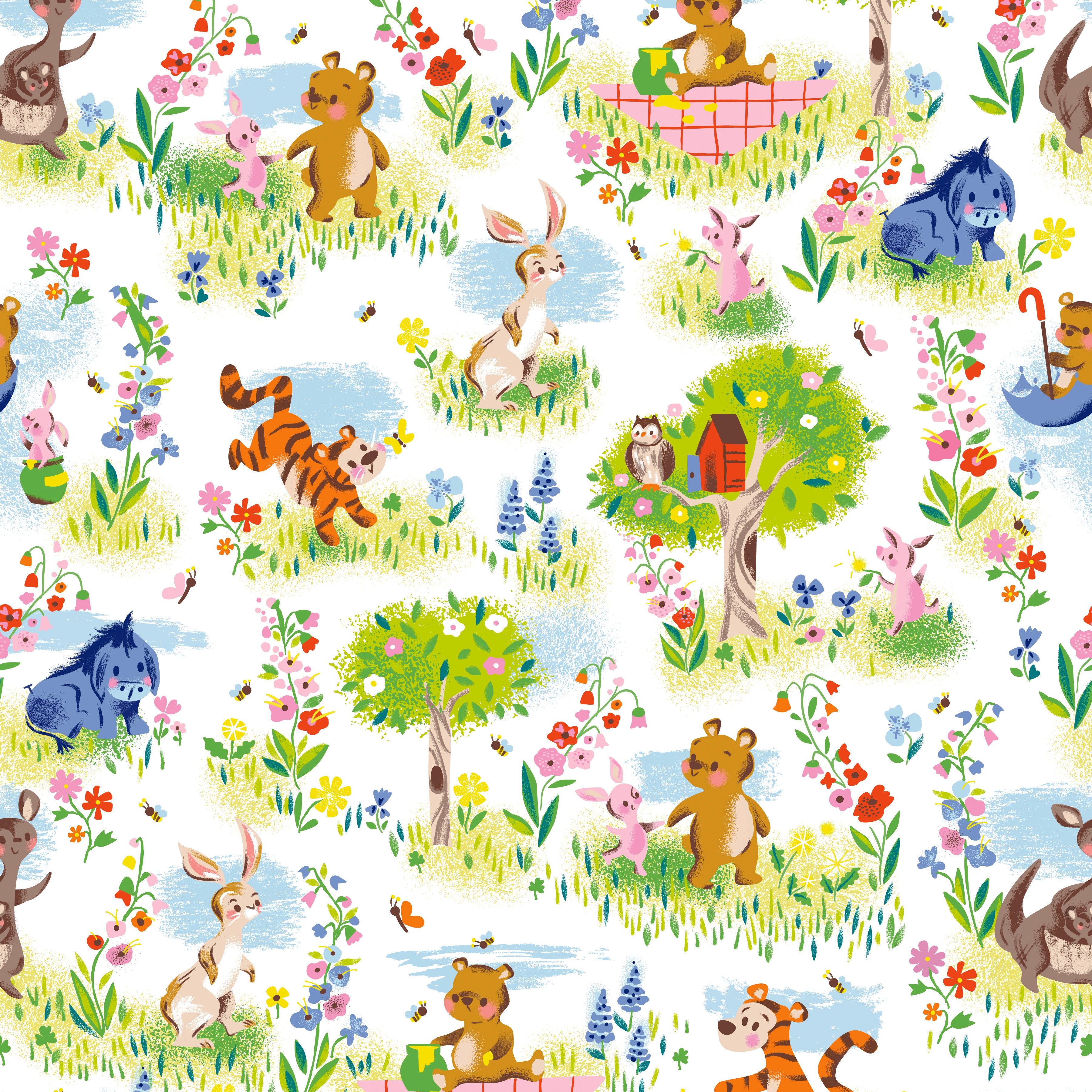 100 Aker Woods | 5" Charm Pack by Jill Howarth for Riley Blake | 42 pcs