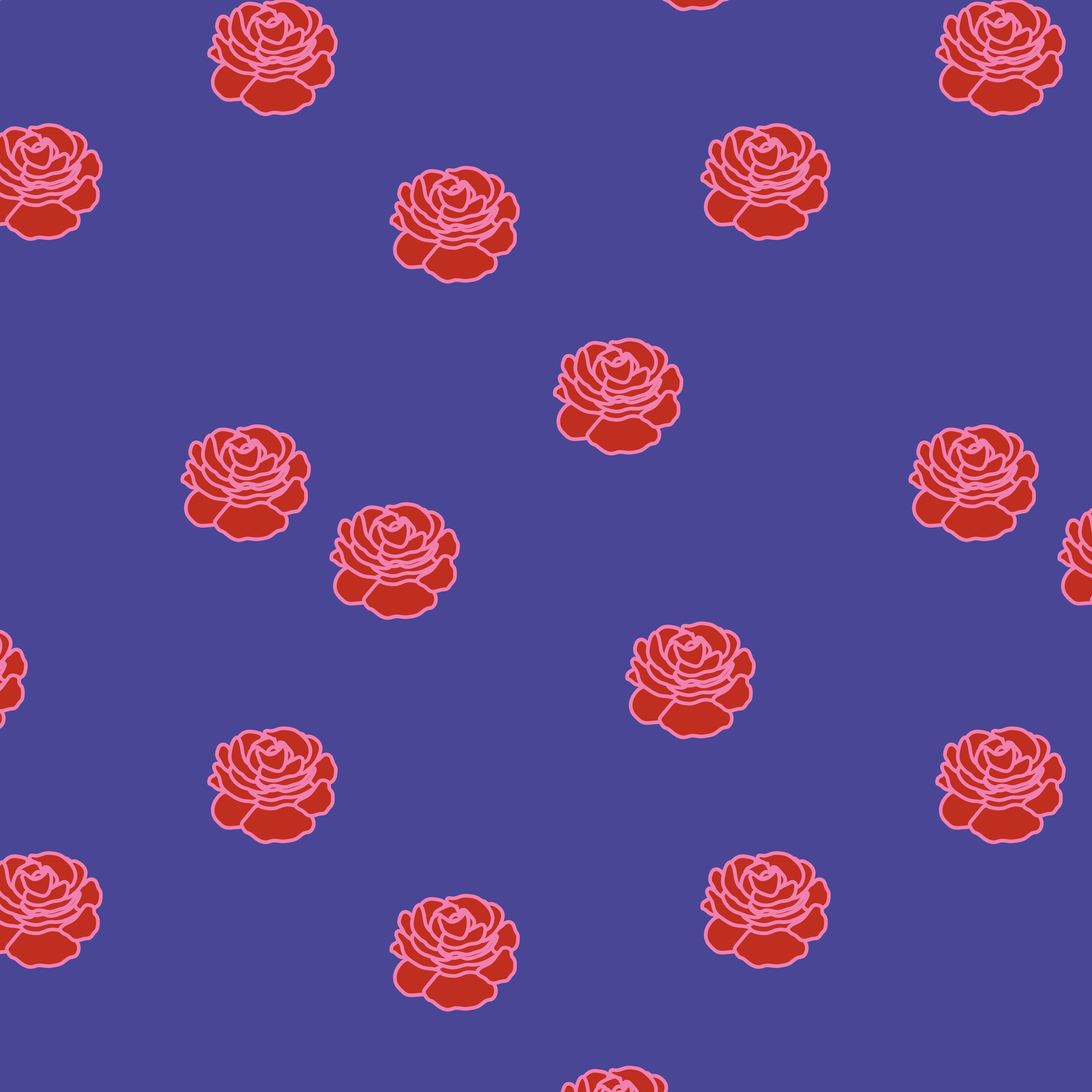 Botanic Blast | Small Roses Purple by Sew Yeah Quilting for Riley Blake | C15545-PURPLE