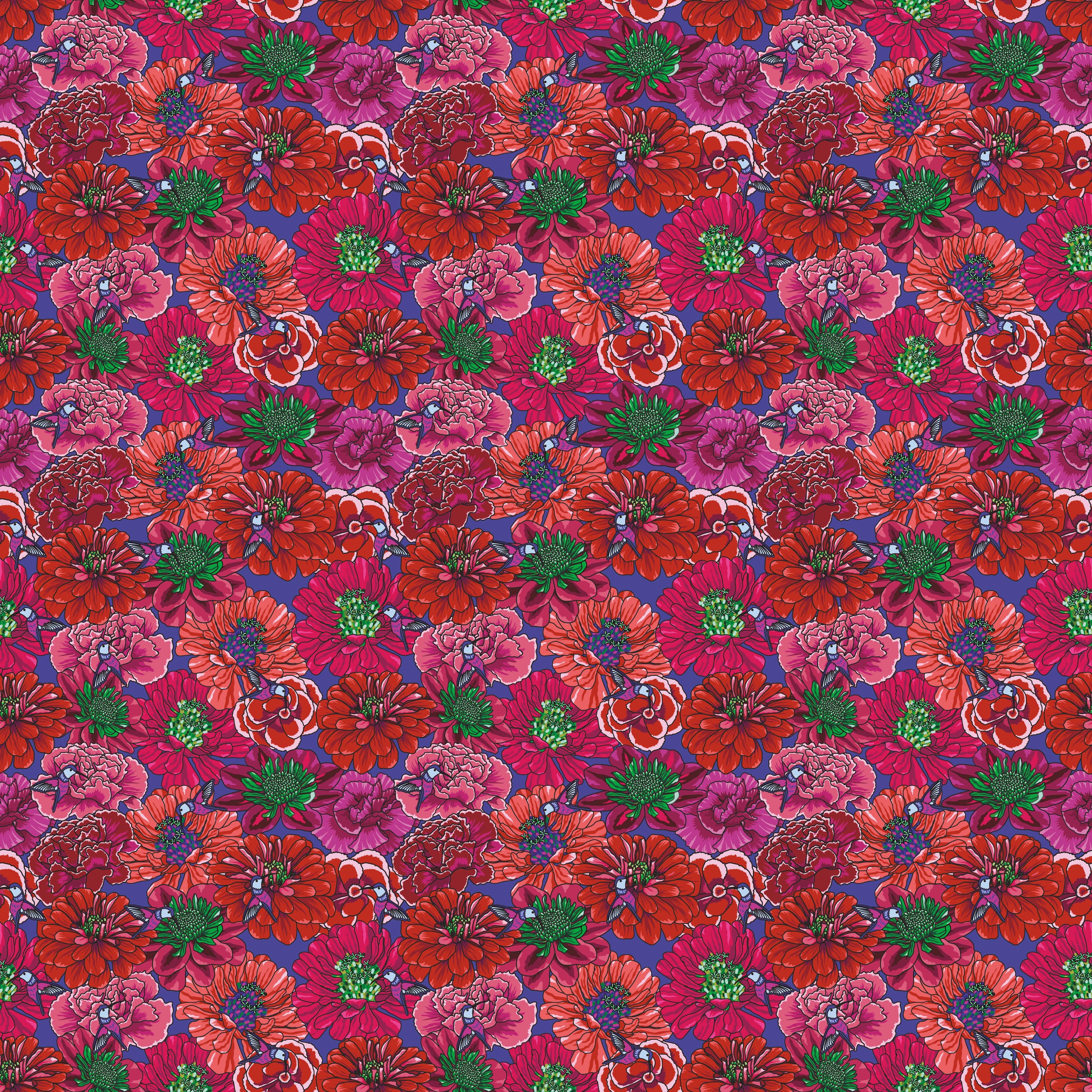 Botanic Blast | Floral Purple by Sew Yeah Quilting for Riley Blake | C15548-PURPLE