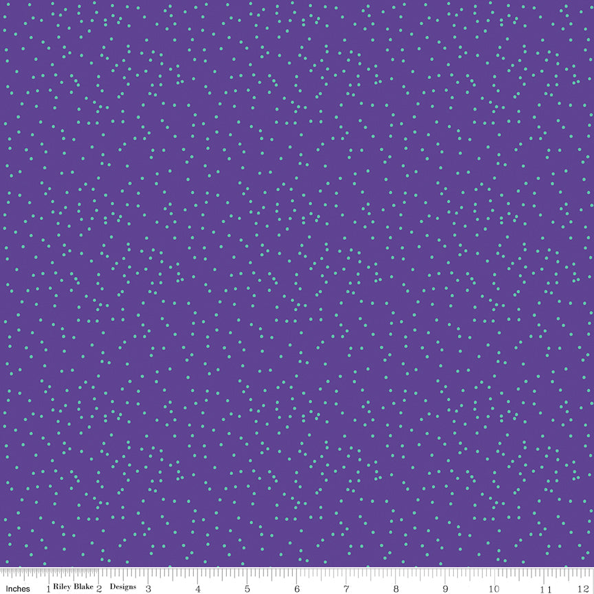 Botanic Blast | Dots Amethyst by Sew Yeah Quilting for Riley Blake | C15549-AMETHYST