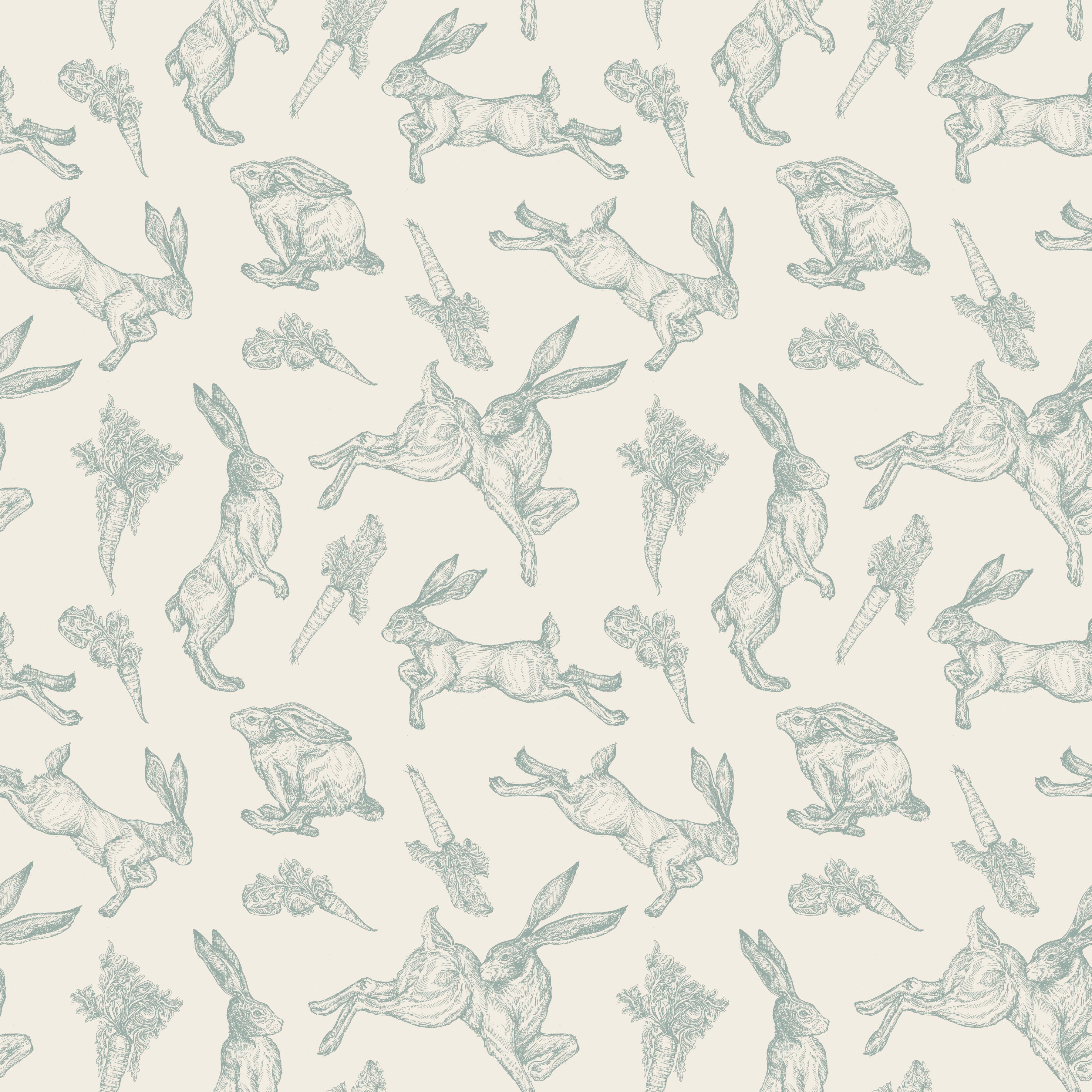 Sweet Spring | Bunnies Ivory by Hester & Cook for Riley Blake | C15803-IVORY