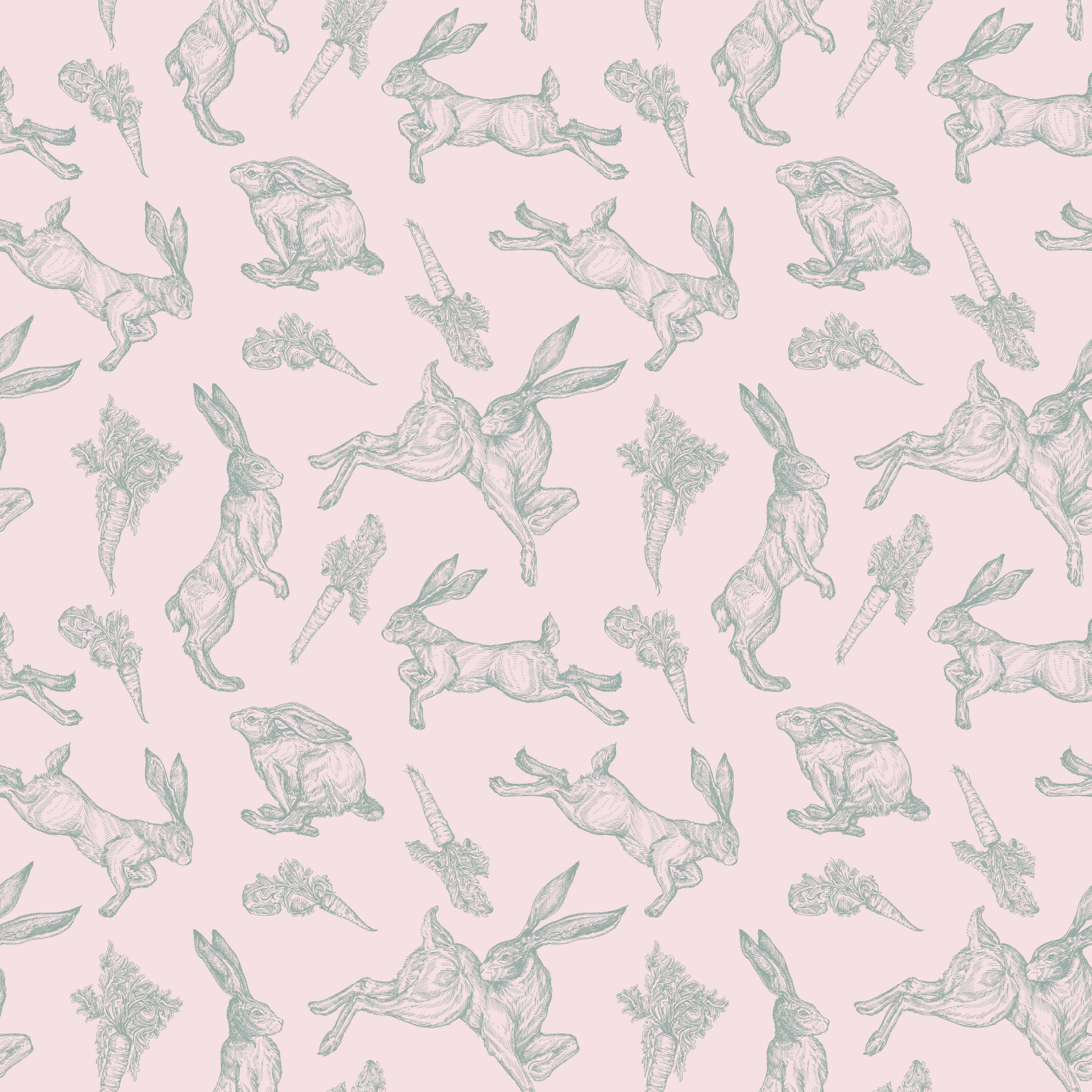 Sweet Spring | Bunnies Pink by Hester & Cook for Riley Blake | C15803-PINK