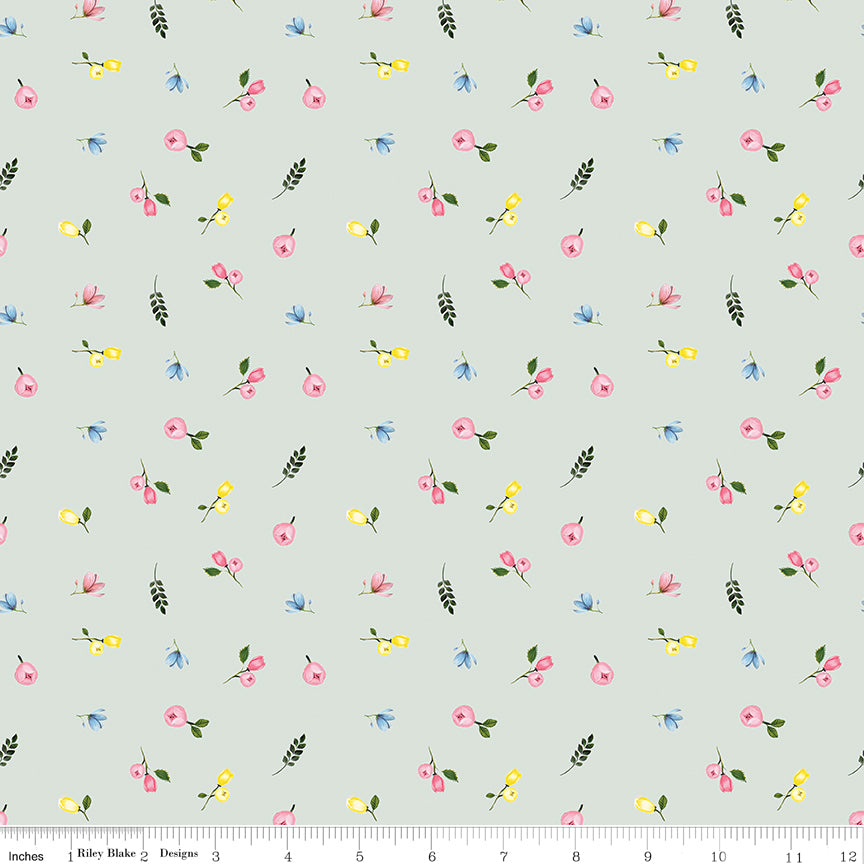 Sweet Spring | Ditsy Seafoam by Hester & Cook for Riley Blake | C15804-SEAFOAM