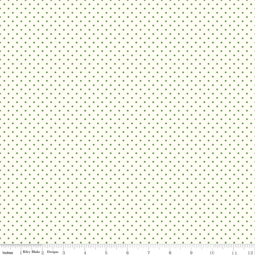 Swiss Dot | Clover Dots on Cream by Riley Blake | C600-CLOVER