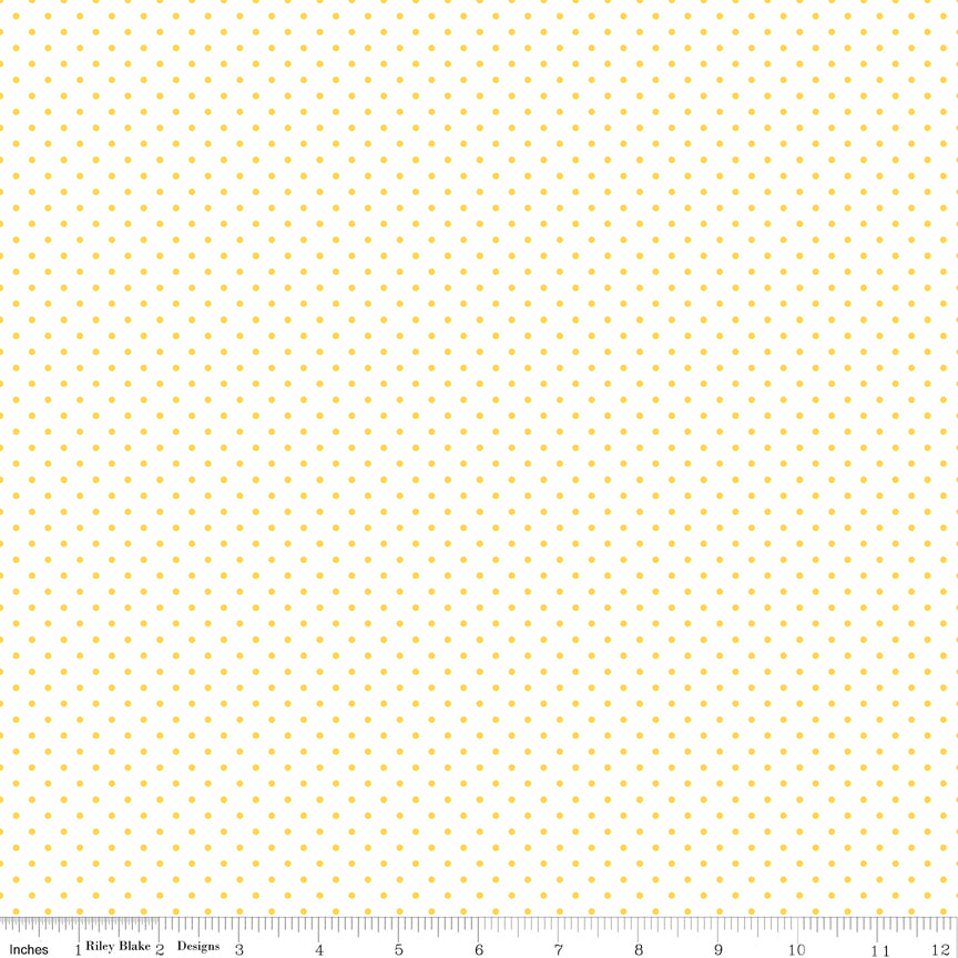 Swiss Dot | Yellow Dots on White by Riley Blake | C660-50 YELLOW