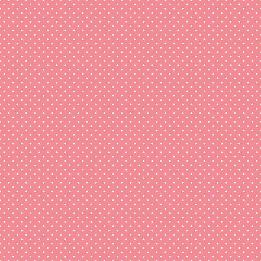 Swiss Dot | White Dots on Sugar Pink by Riley Blake | C670-SUGARPINK