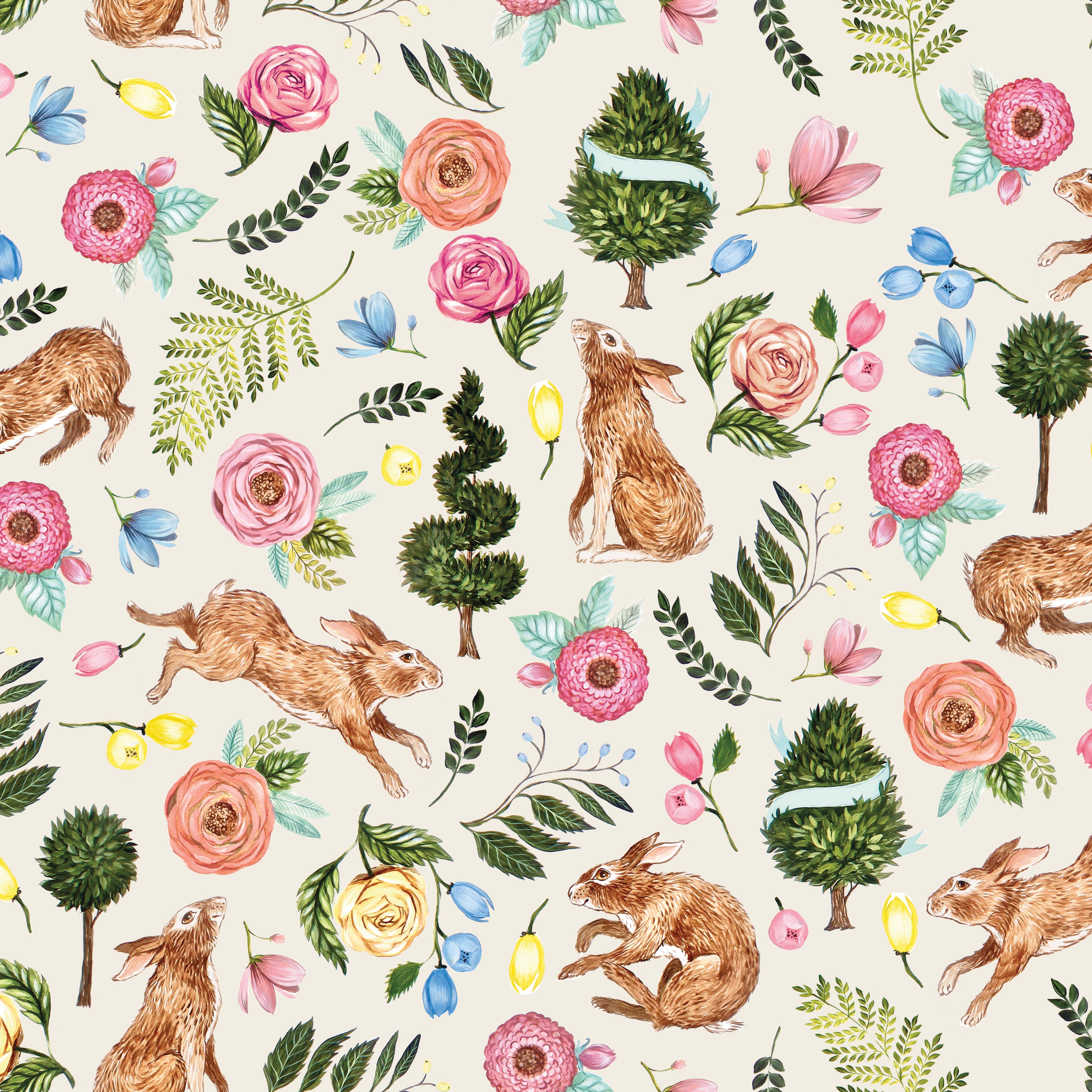 Sweet Spring | Main Ivory by Hester & Cook for Riley Blake | CD15800-IVORY