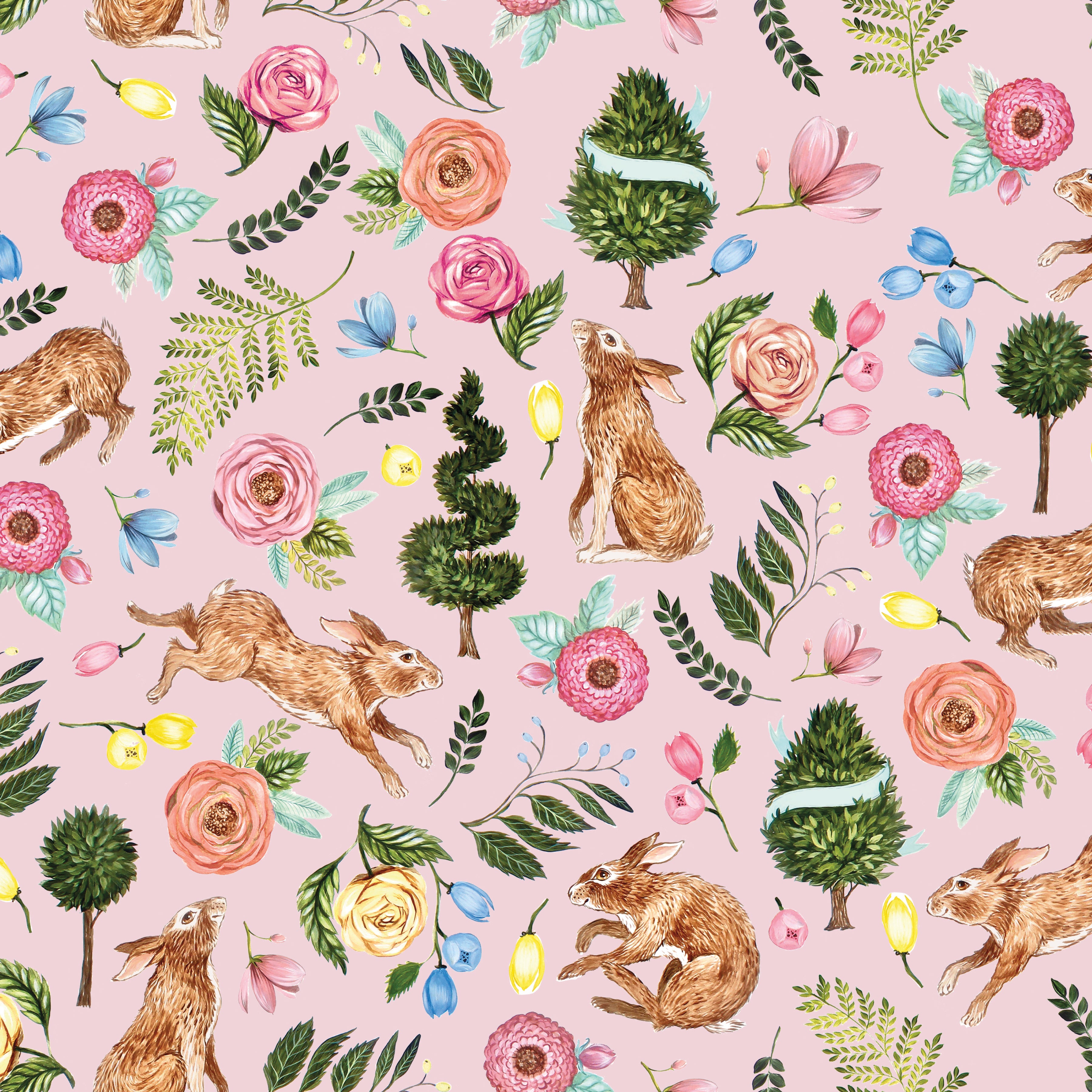 Sweet Spring | Main Pink by Hester & Cook for Riley Blake | CD15800-PINK