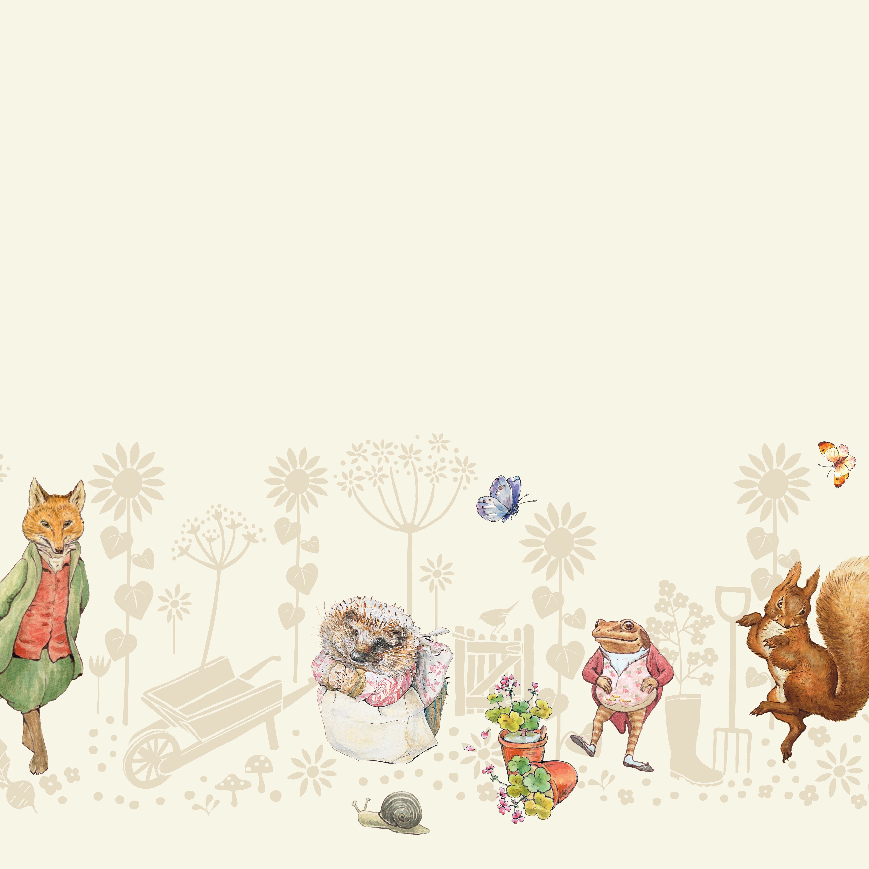 Peter Rabbit & Friends | Border Print Cloud by Beatrix Potter for Riley Blake | CD15867-CLOUD