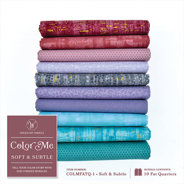 Color Me - Soft & Subtle Fat Quarter Bundle by Windham (10pcs)