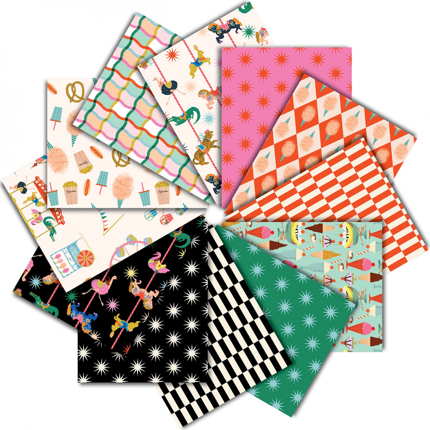 Ticket to Ride | Fat Quarter Bundle by Faye Guanipa for Dear Stella | 12pcs