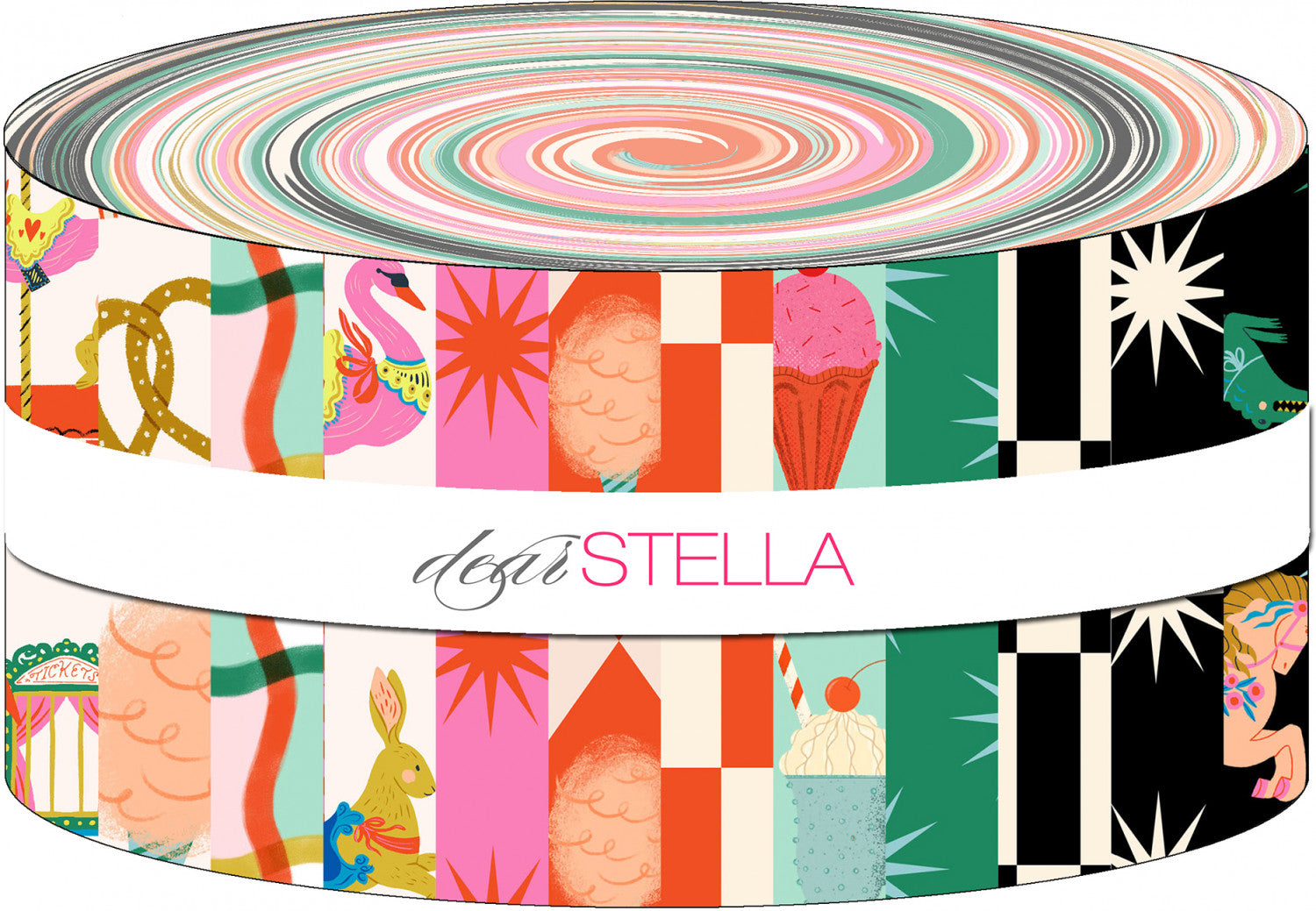 Ticket to Ride | 2.5" Strip Roll by Faye Guanipa for Dear Stella | 40pcs