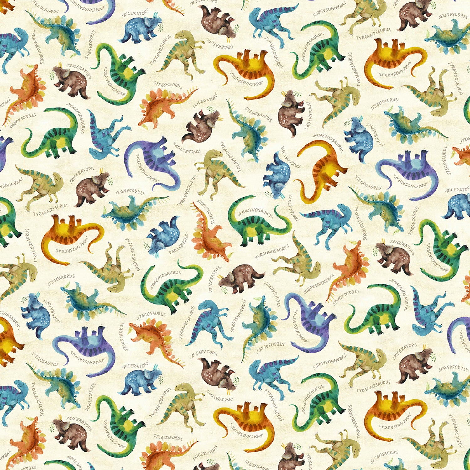 Wild One | Dinos and Friends Cream by Michael Miller Fabrics | DCX11857-CREM