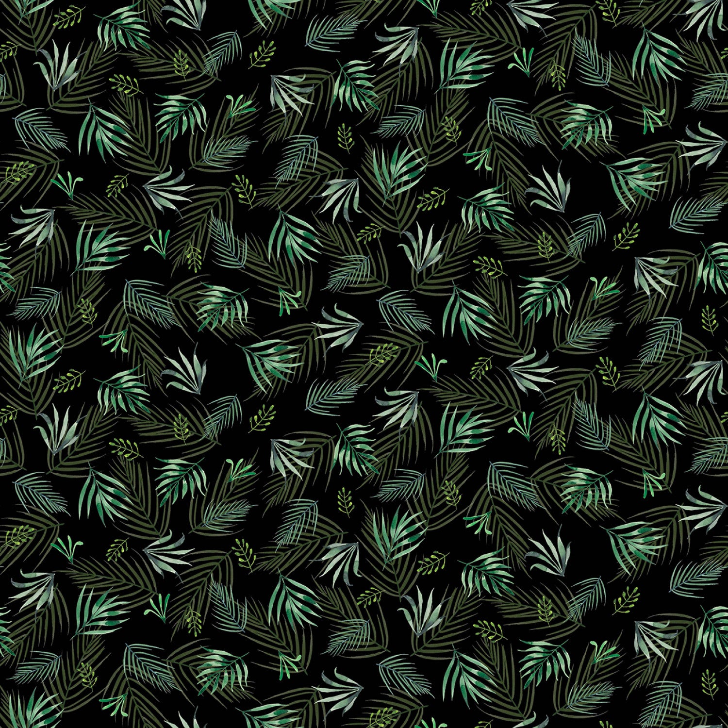 Wild One | Wild Bush Black by Michael Miller Fabrics | DCX11858-BLAC