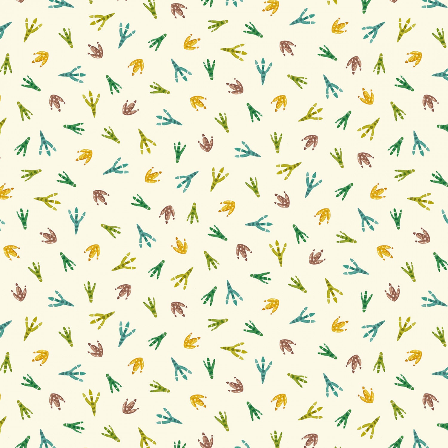 Wild One | Footprints Cream by Michael Miller Fabrics | DCX11860-CREM