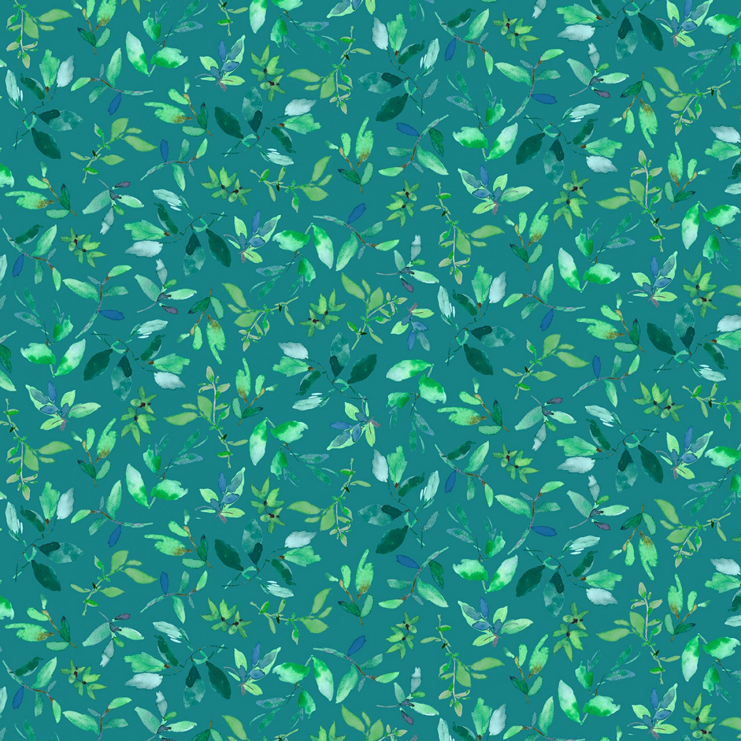 Flower Lake | Marine Lake Leaves by Michael Miller Fabrics | DCX11899-MARI