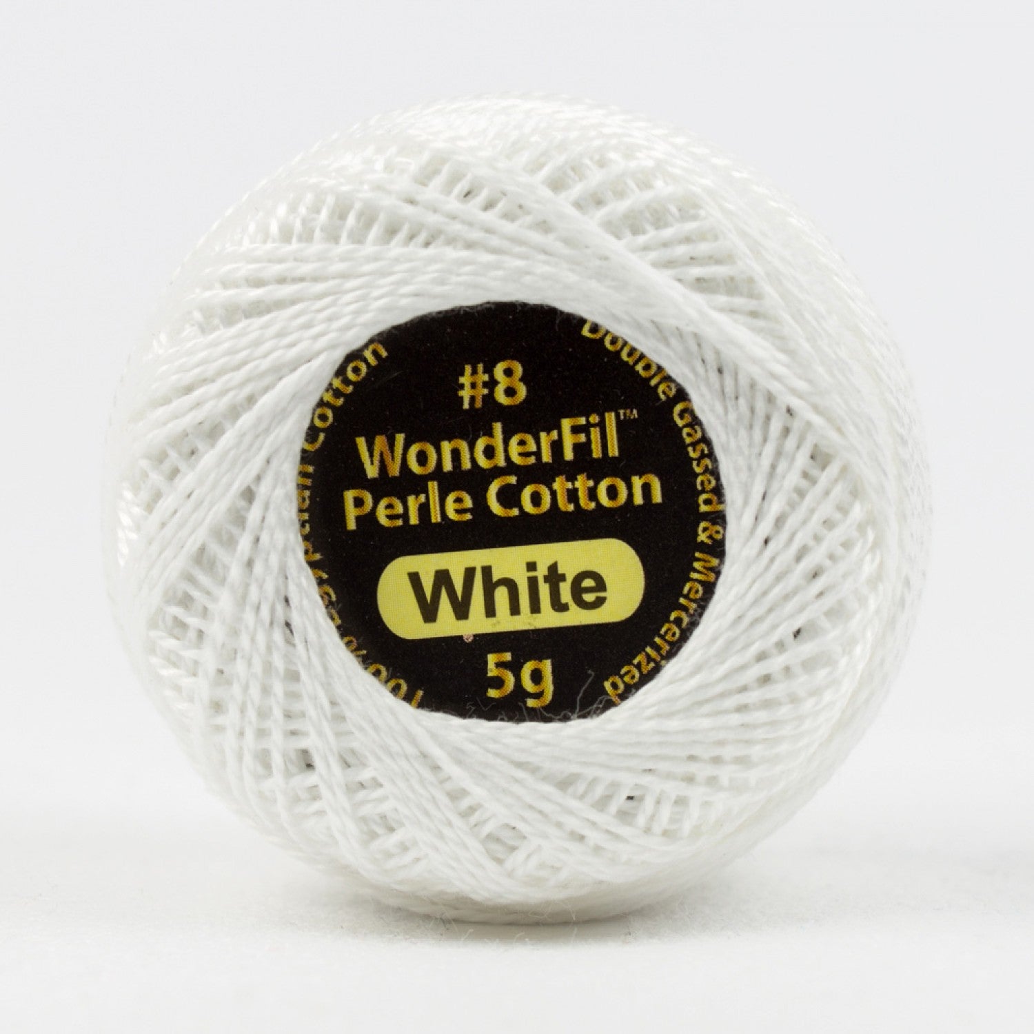 Eleganza #8 Perle Cotton by WonderFil | EL5G-100 White | 5 grams