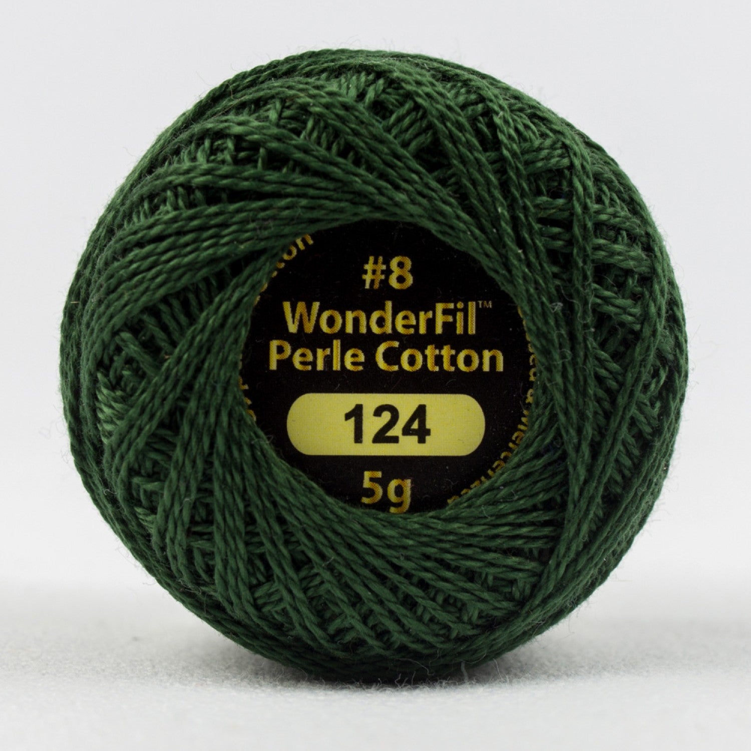 Eleganza #8 Perle Cotton by WonderFil | EL5G-124 Deep Foliage | 5 grams