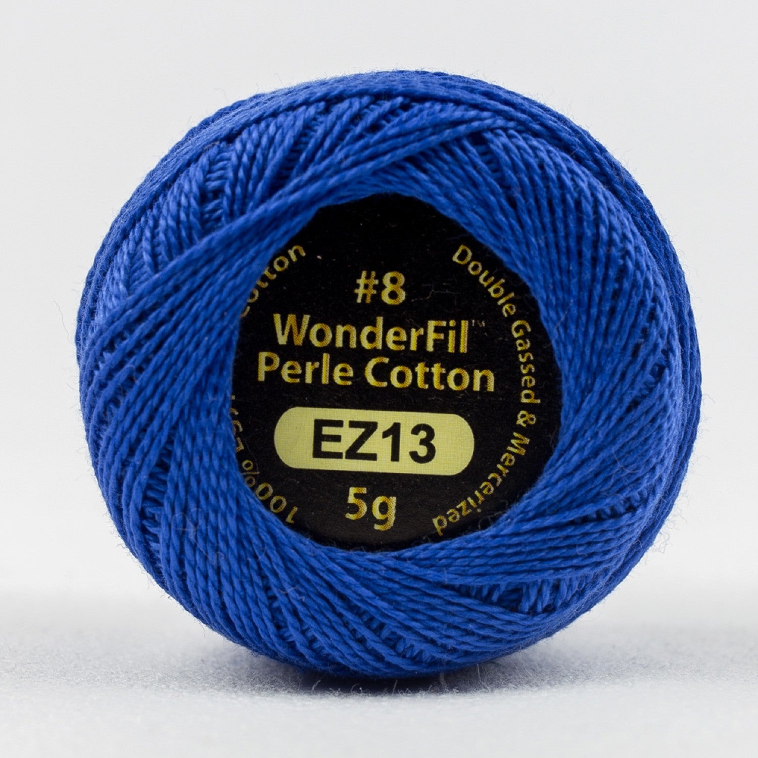 Eleganza #8 Perle Cotton by WonderFil | EL5G-13 Royal Blue | 5 grams