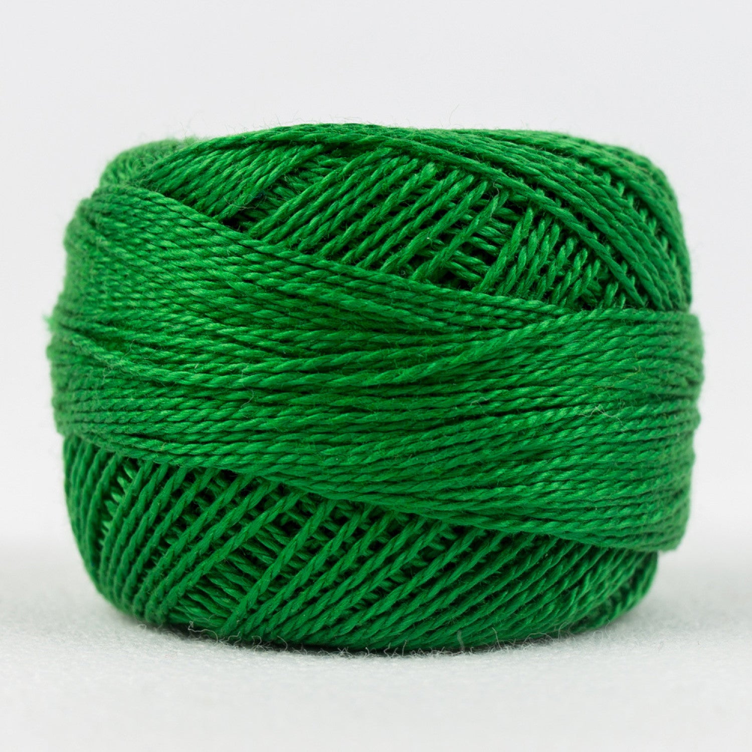 Eleganza #8 Perle Cotton by WonderFil | EL5G-144 Emerald (Christmas Green) | 5 grams