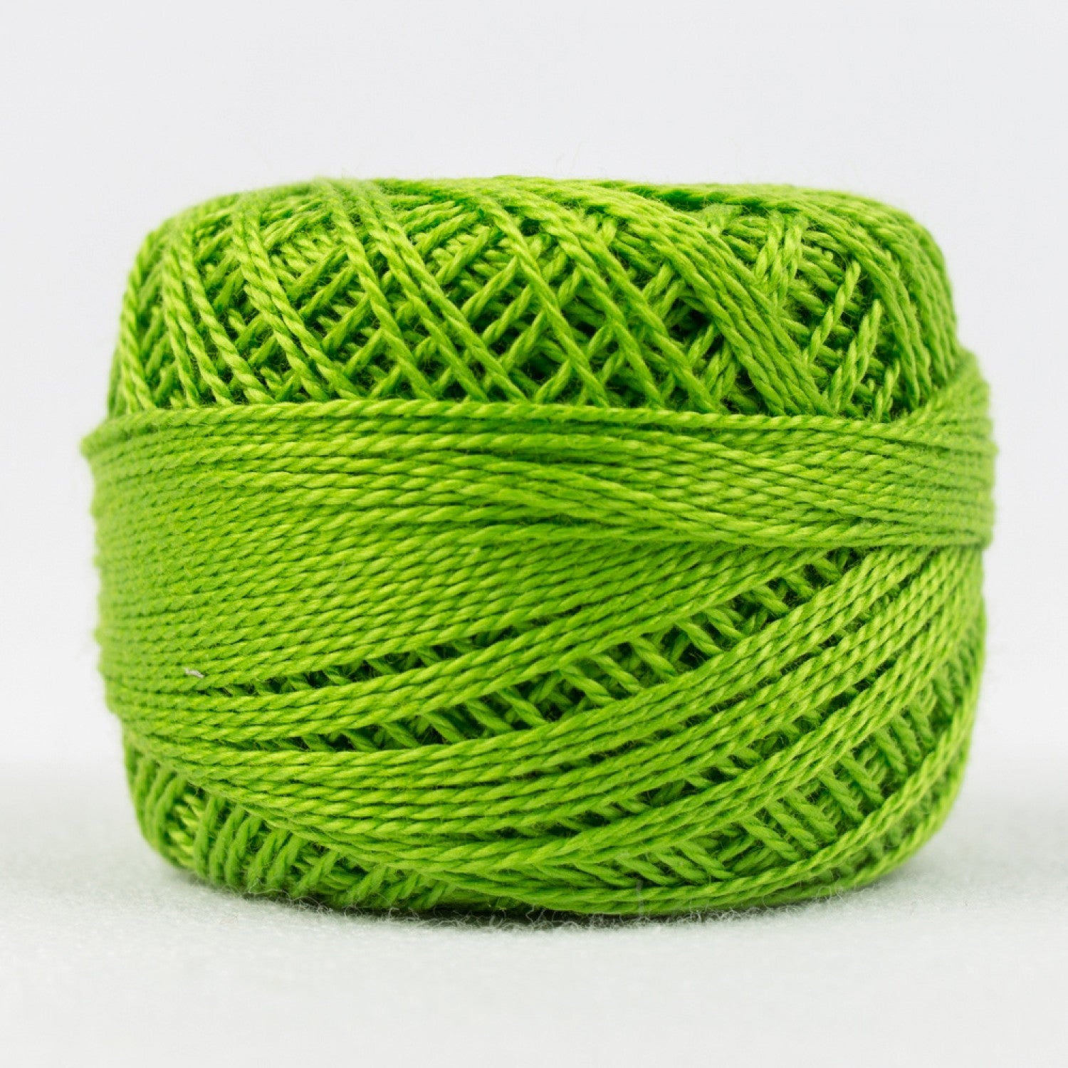 Eleganza #8 Perle Cotton by WonderFil | EL5G-154 Granny Smith | 5 grams