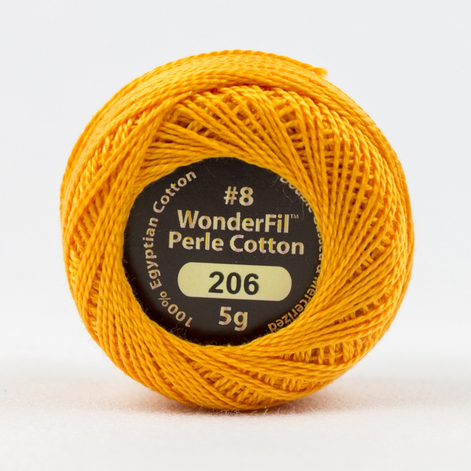 Eleganza #8 Perle Cotton by WonderFil | EL5G-206 Plump Pumpkin  | 5 grams