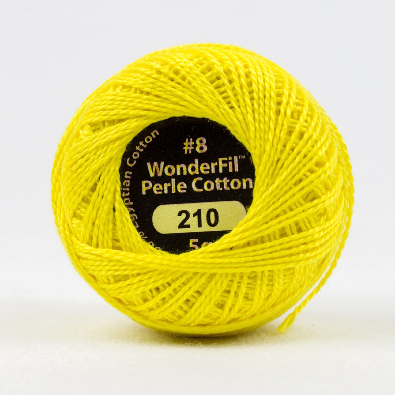 Eleganza #8 Perle Cotton by WonderFil | EL5G-210 Lemon Peel | 5 grams