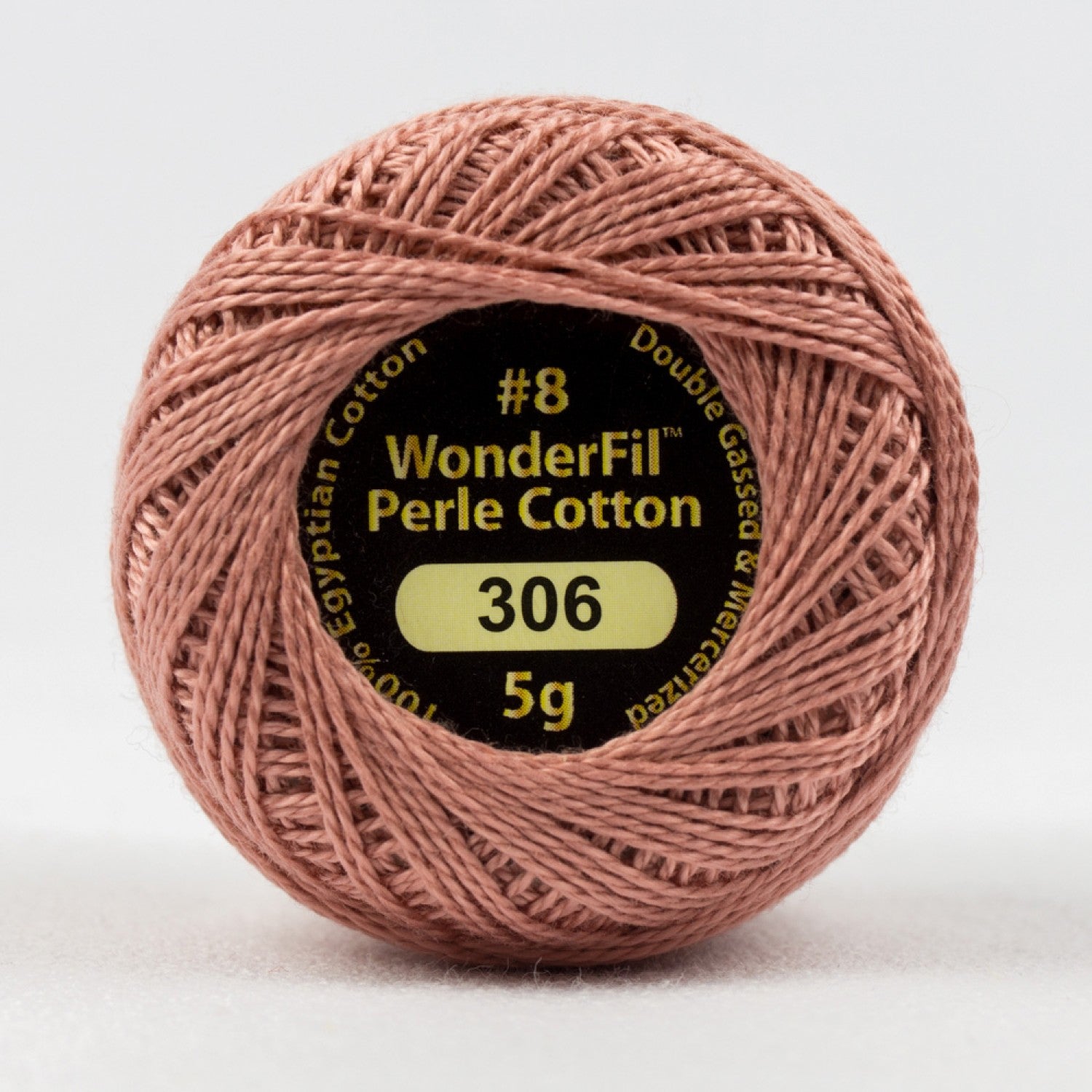 Eleganza #8 Perle Cotton by WonderFil | EL5G-306 Rosy Tan | 5 grams