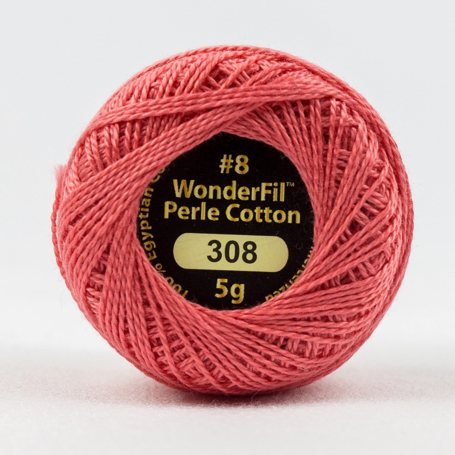 Eleganza #8 Perle Cotton by WonderFil | EL5G-308 Raspberry Frosting | 5 grams