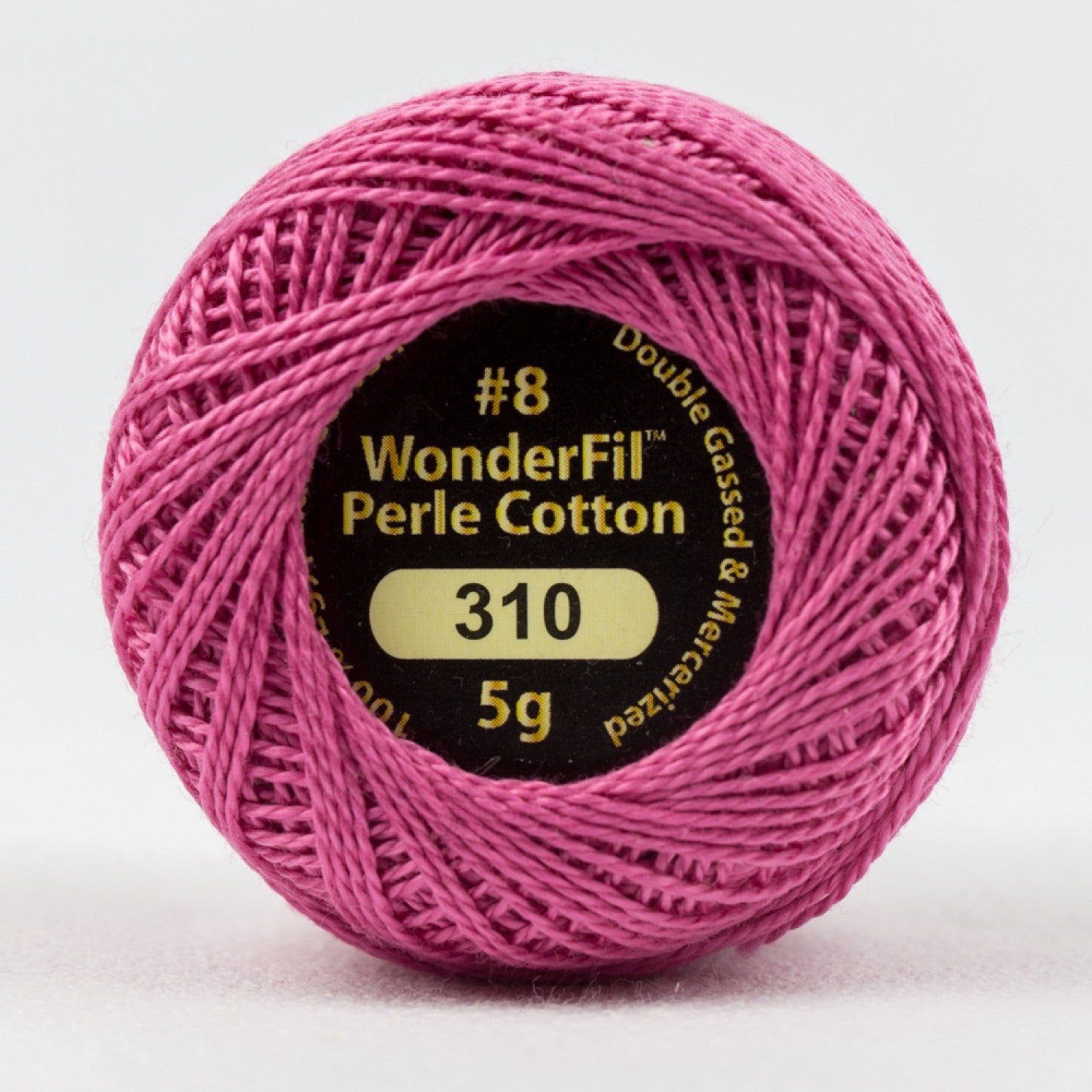 Eleganza #8 Perle Cotton by WonderFil | EL5G-310 Pink Gloss | 5 grams