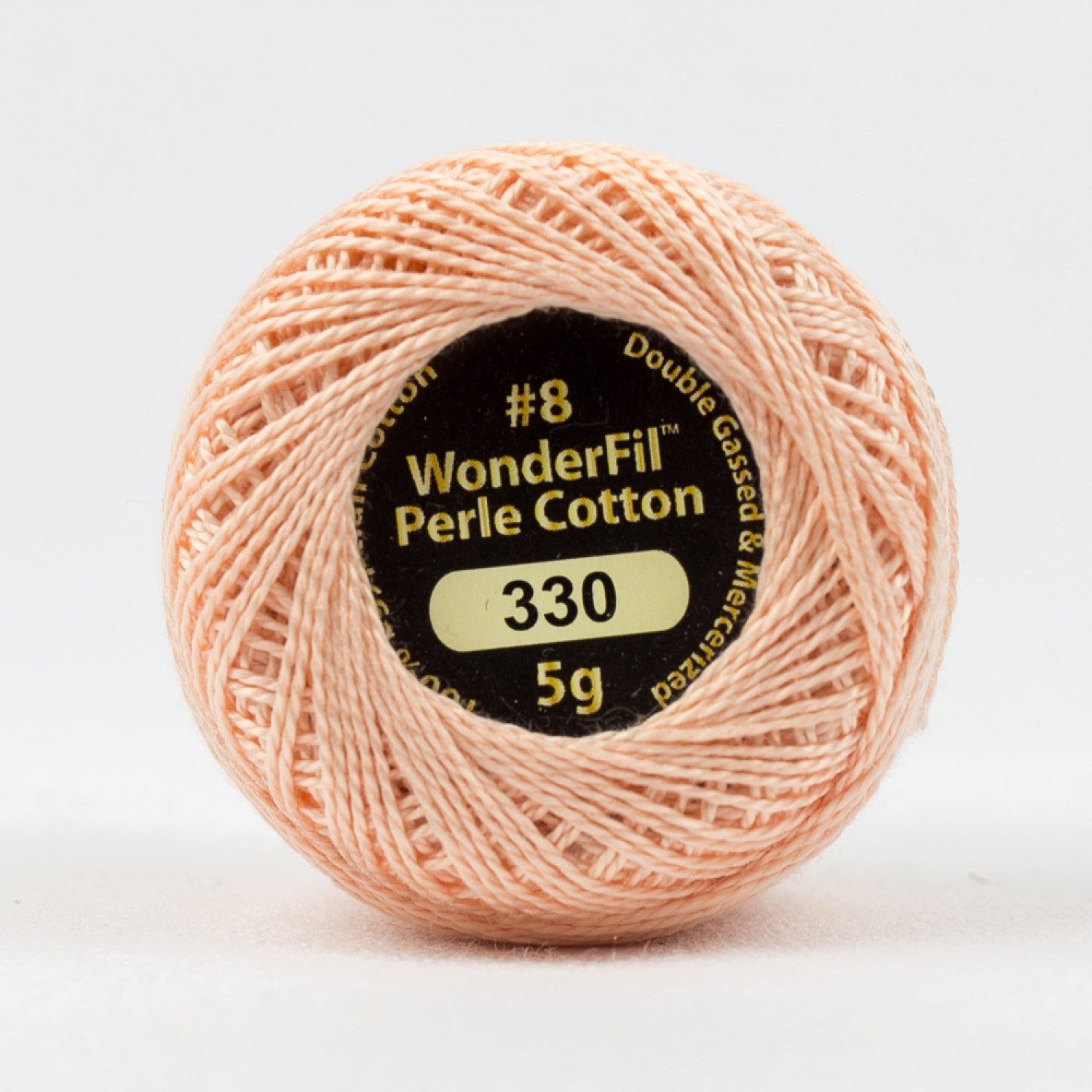 Eleganza #8 Perle Cotton by WonderFil | EL5G-330 Peach Fuzz | 5 grams