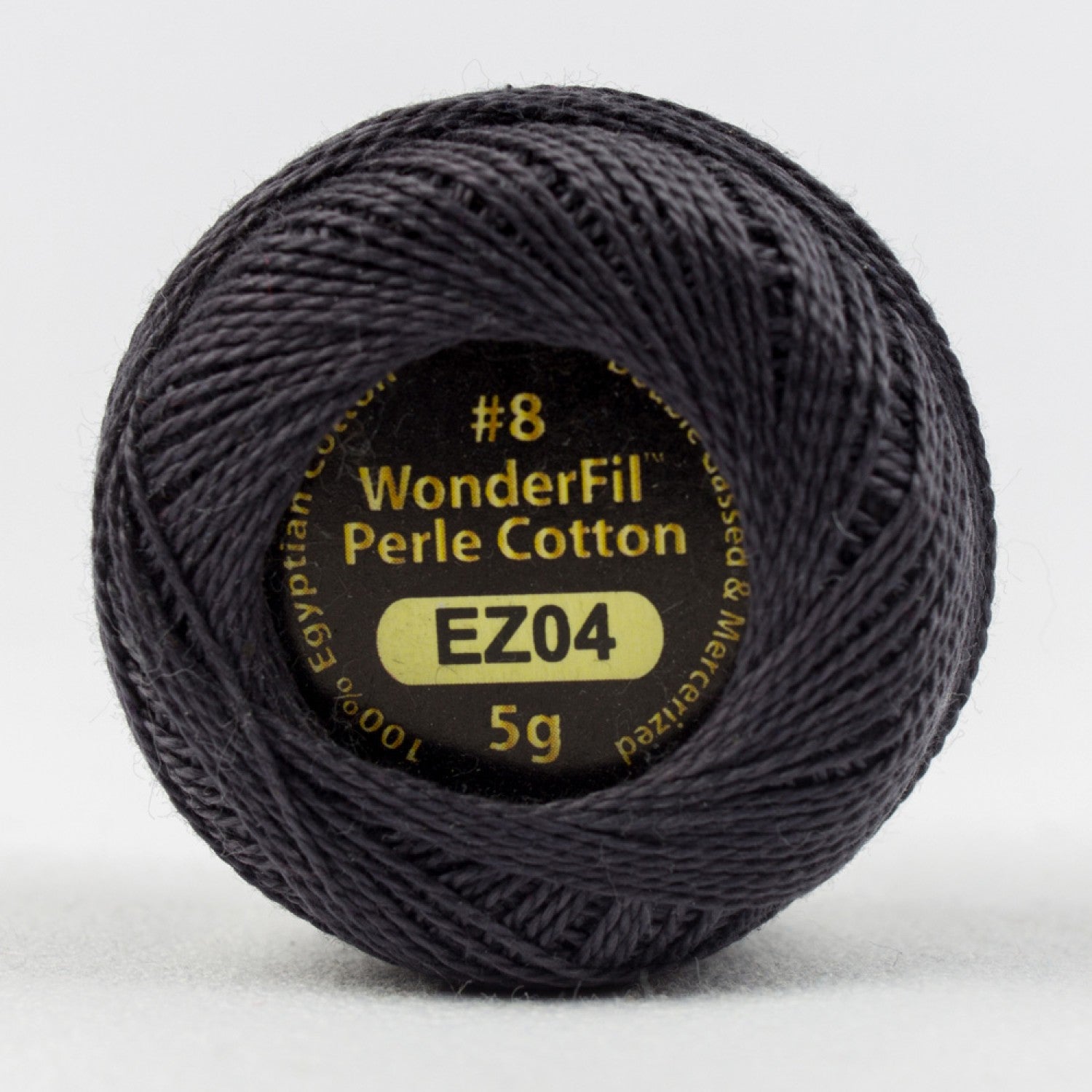 Eleganza #8 Perle Cotton by WonderFil | EL5G-4 Chiseled Slate | 5 grams