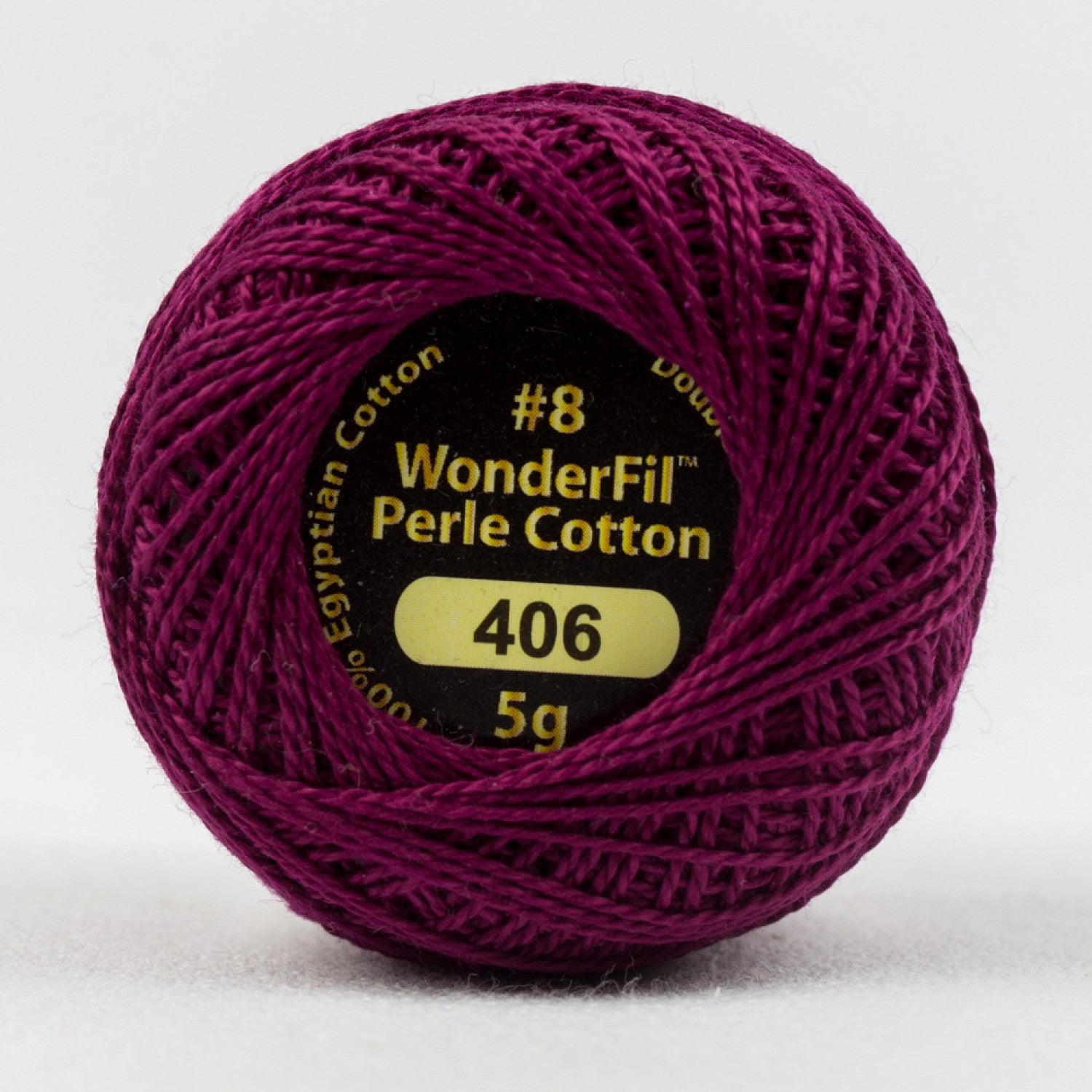 Eleganza #8 Perle Cotton by WonderFil | EL5G-406 Grape Jelly | 5 grams