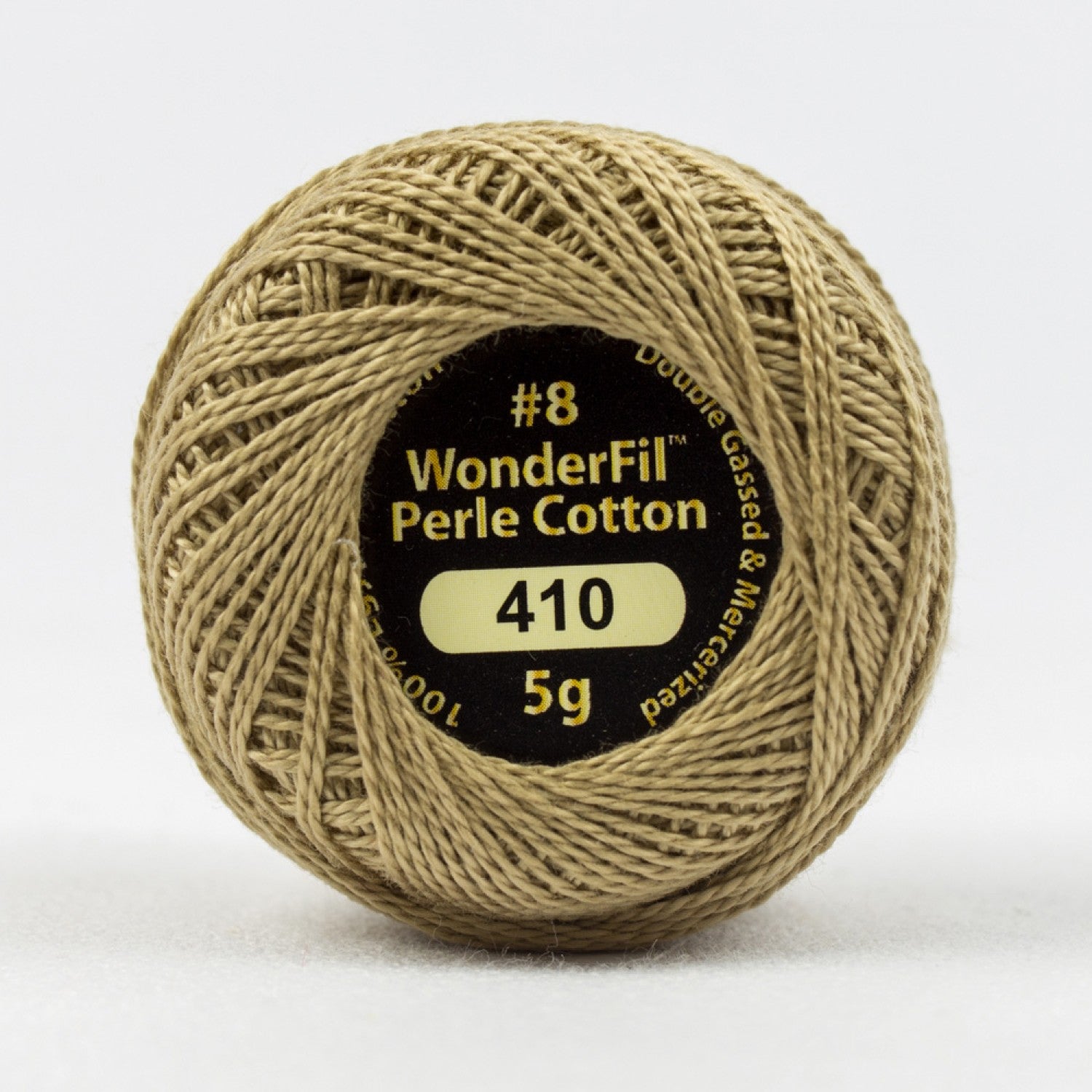 Eleganza #8 Perle Cotton by WonderFil | EL5G-410 Khaki | 5 grams