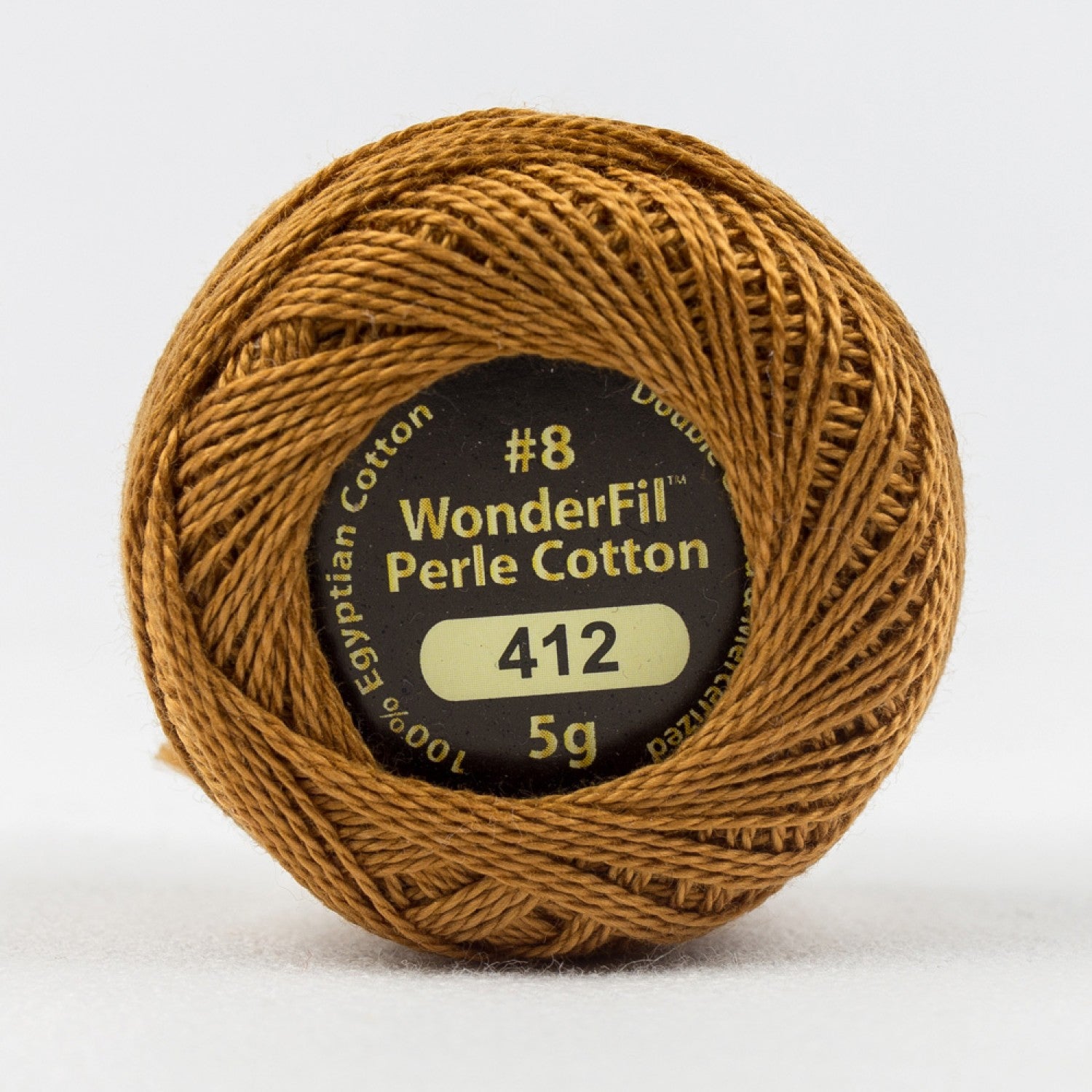 Eleganza #8 Perle Cotton by WonderFil | EL5G-412 Cured Leather | 5 grams