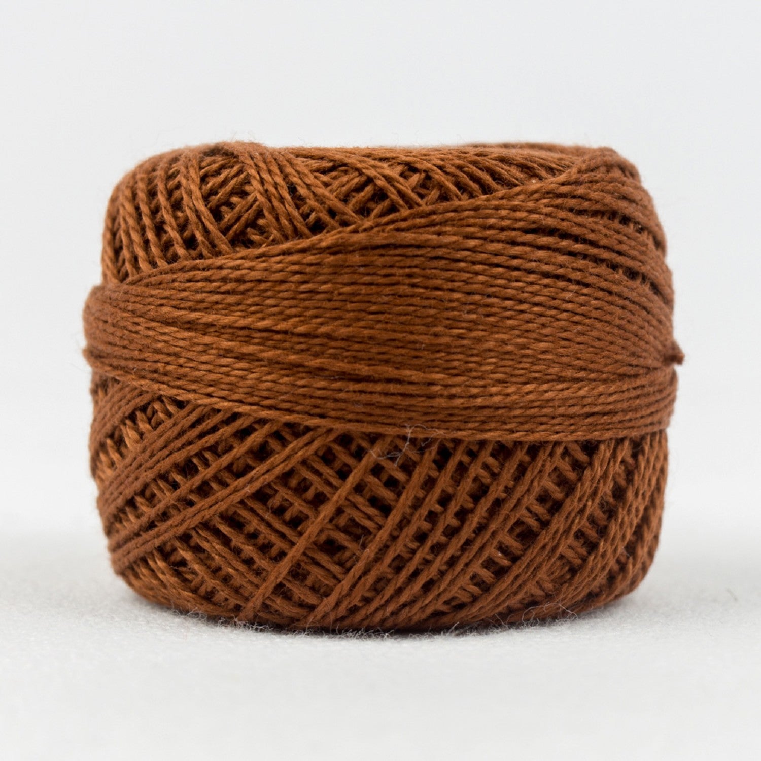 Eleganza #8 Perle Cotton by WonderFil | EL5G-414 Saddle Brown | 5 grams