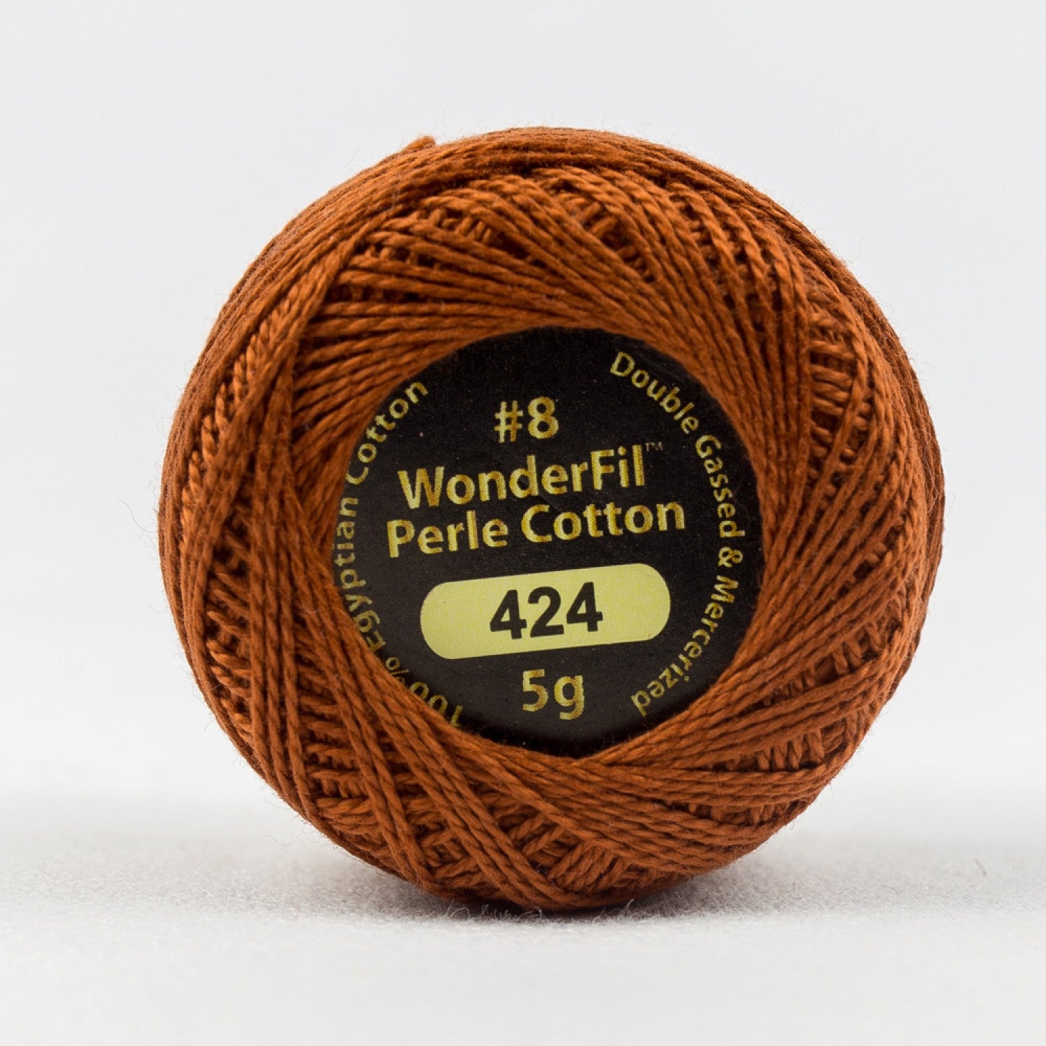 Eleganza #8 Perle Cotton by WonderFil | EL5G-424 Tawny Owl | 5 grams