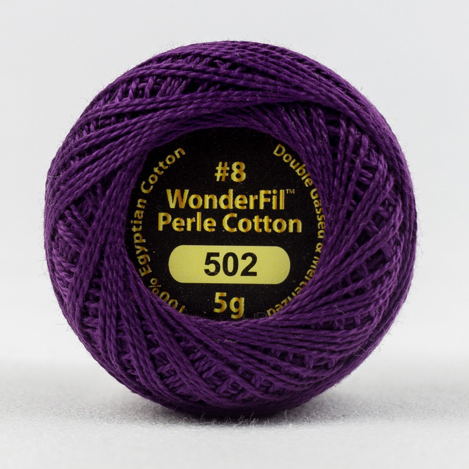 Eleganza #8 Perle Cotton by WonderFil | EL5G-502 Purple Passion | 5 grams