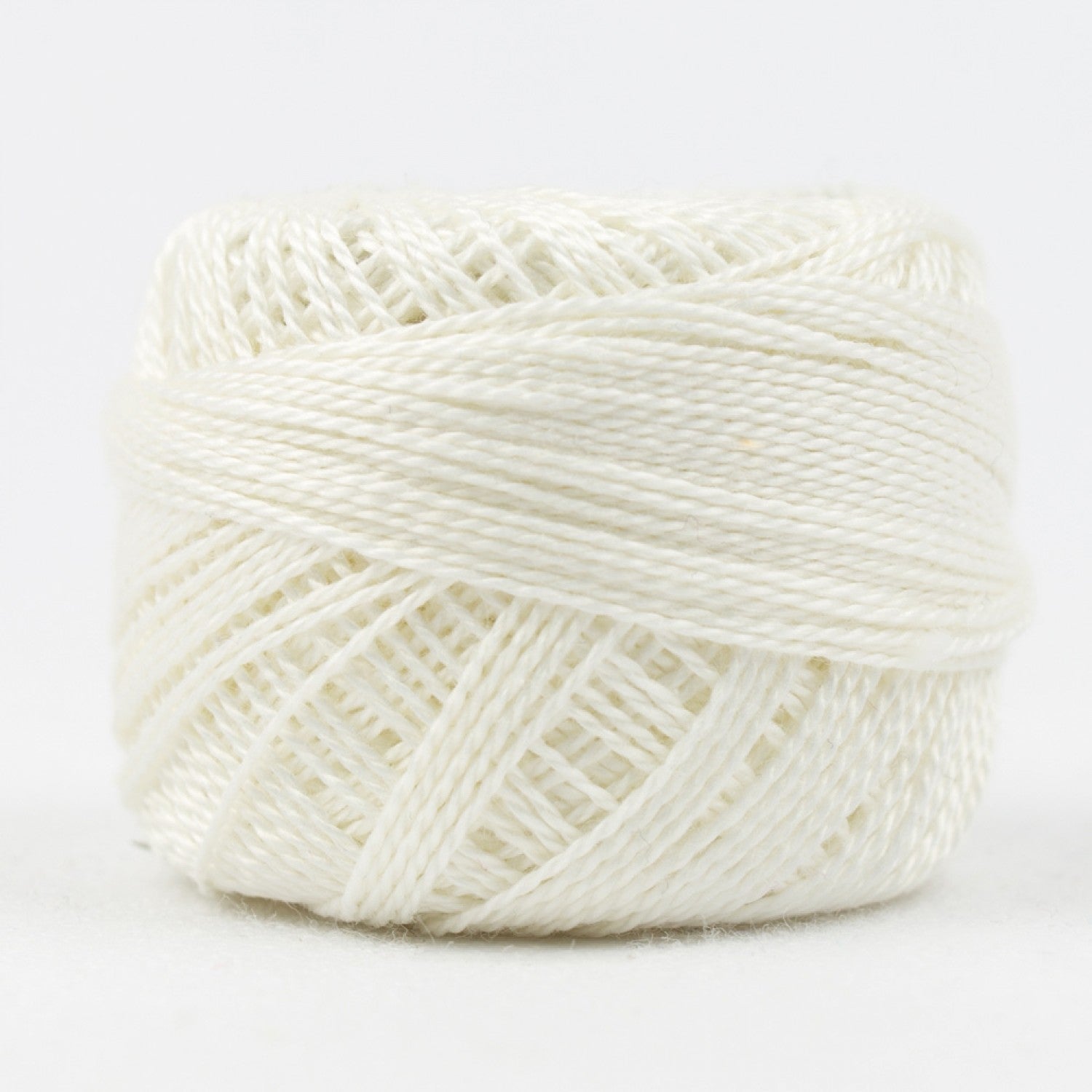 Eleganza #8 Perle Cotton by WonderFil | EL5G-6 First Snow | 5 grams