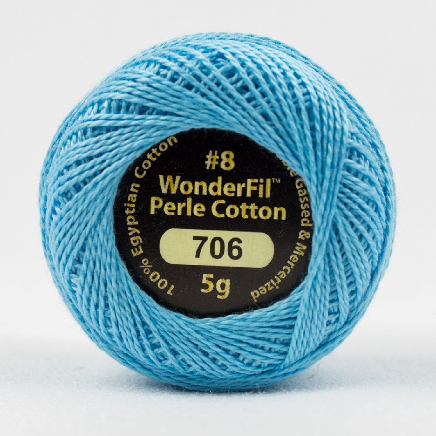 Eleganza #8 Perle Cotton by WonderFil | EL5G-706 Summer Skies | 5 grams