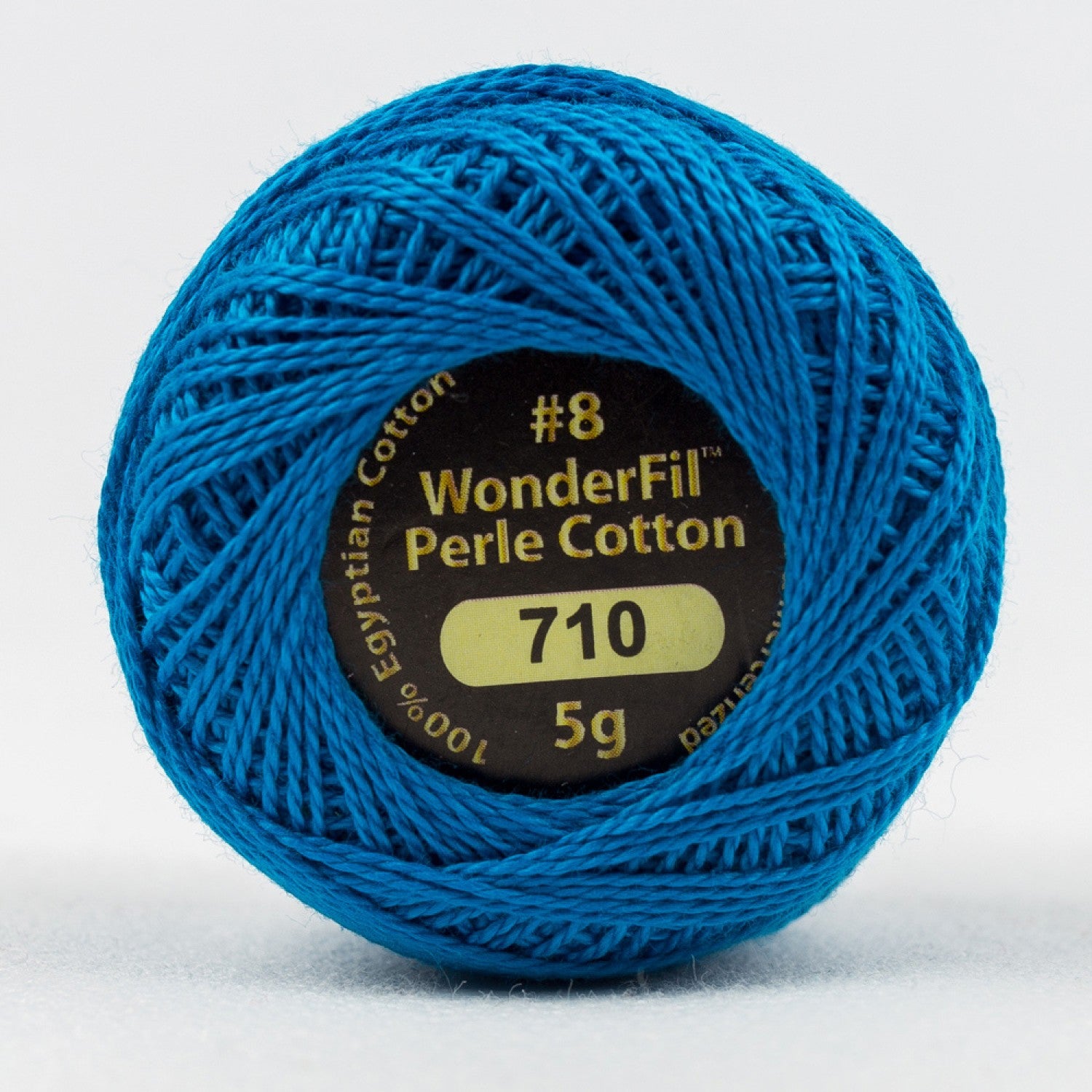 Eleganza #8 Perle Cotton by WonderFil | EL5G-710 Bottle Blue | 5 grams