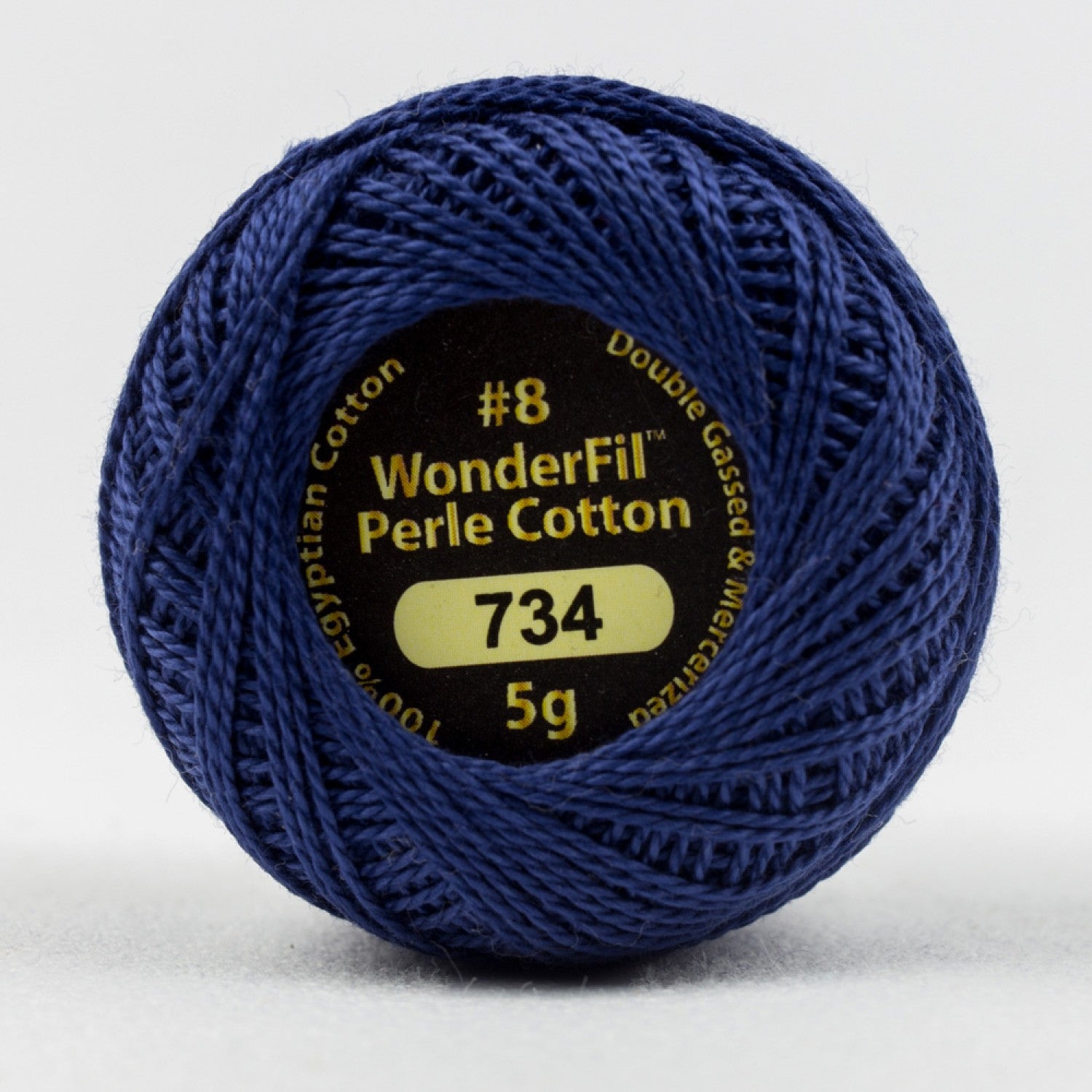 Eleganza #8 Perle Cotton by WonderFil | EL5G-734 Denim | 5 grams